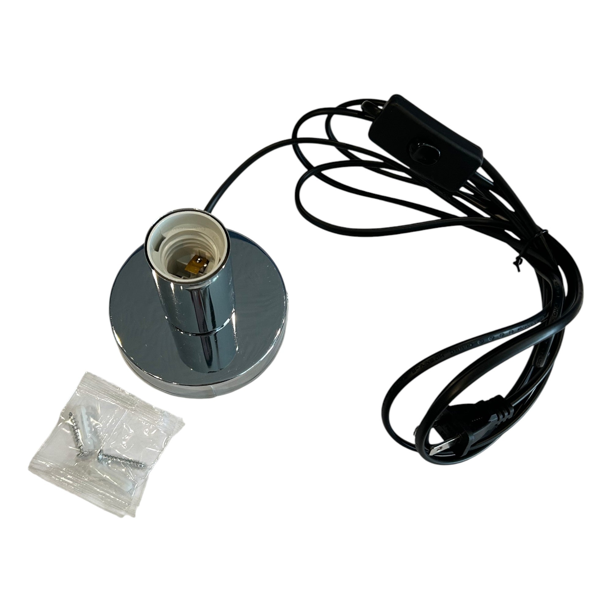 Lamp Socket with 3m Cable and USA Plug – 110V, 2×0.75mm² Wire for Light Fixtures