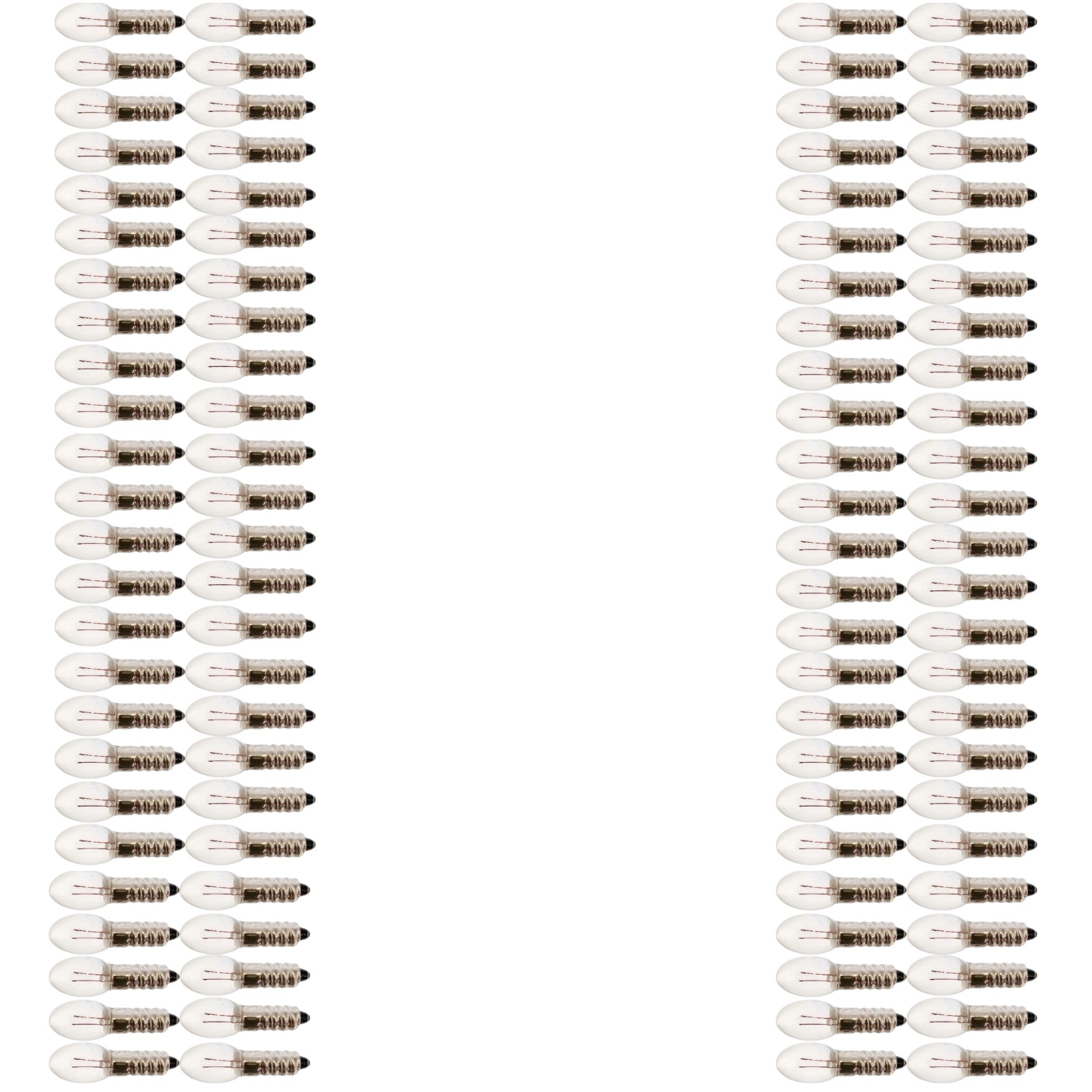 Mini Lamp Bulbs, 3.7 volts, 0.2 amps.  Case of 100 bulbs.