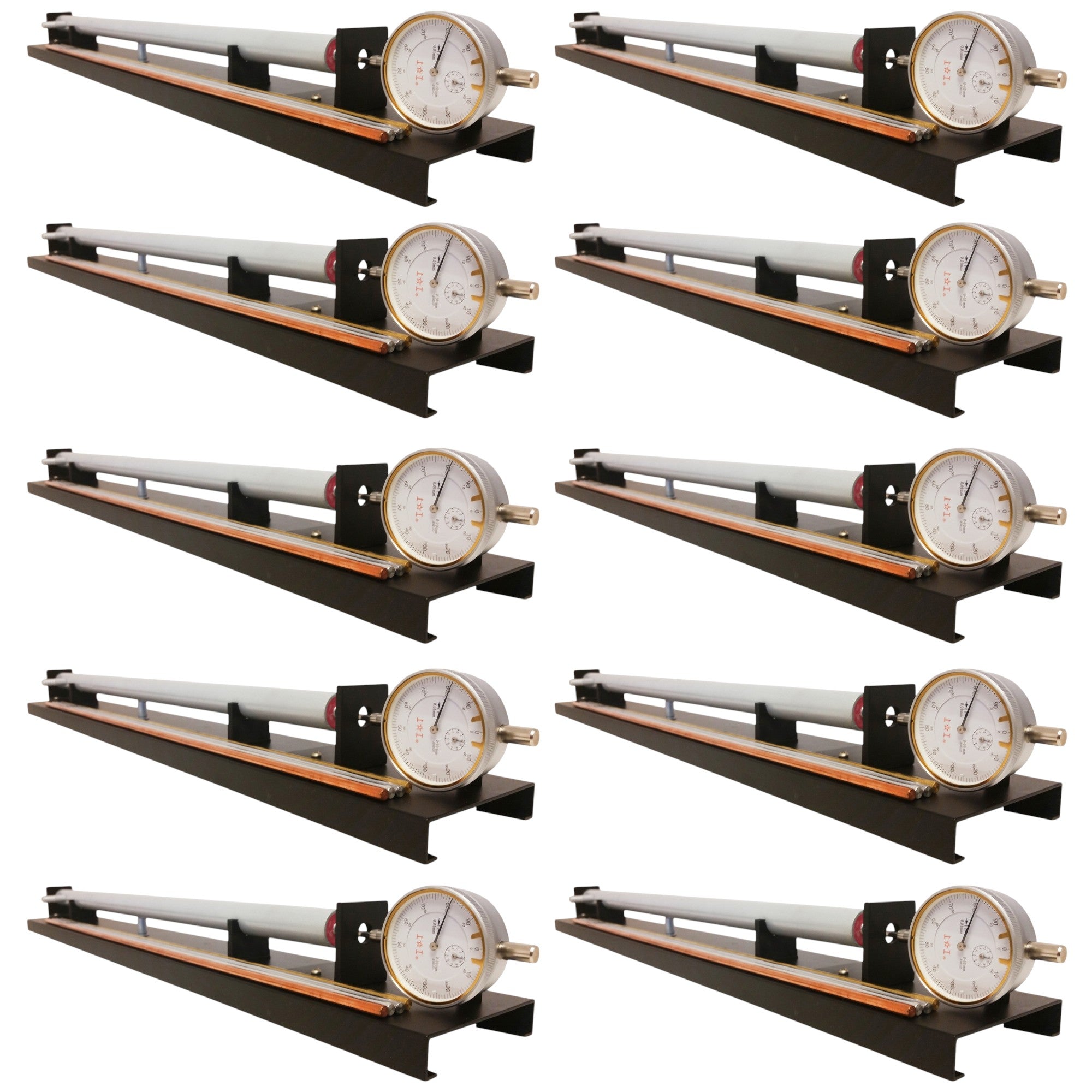 Linear Expansion Apparatus with Dial Indicator and Four Metal Rods, Case of 10