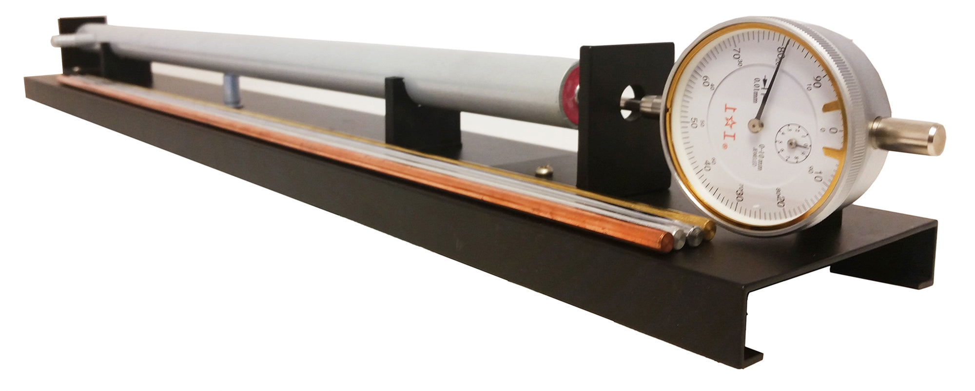 Linear Expansion Apparatus with Dial Indicator and Four Metal Rods