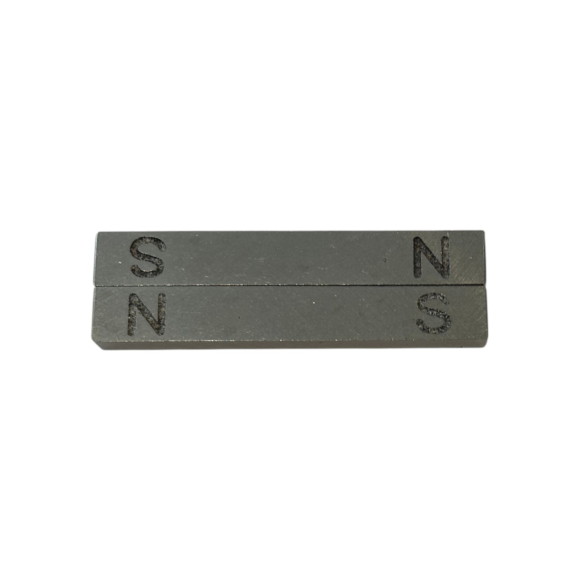 Magnetic Bar Alnico 3 inches length. Stamped North & South. Pack 8 (4 pair).  Used in PEER Physics CMW Kit
