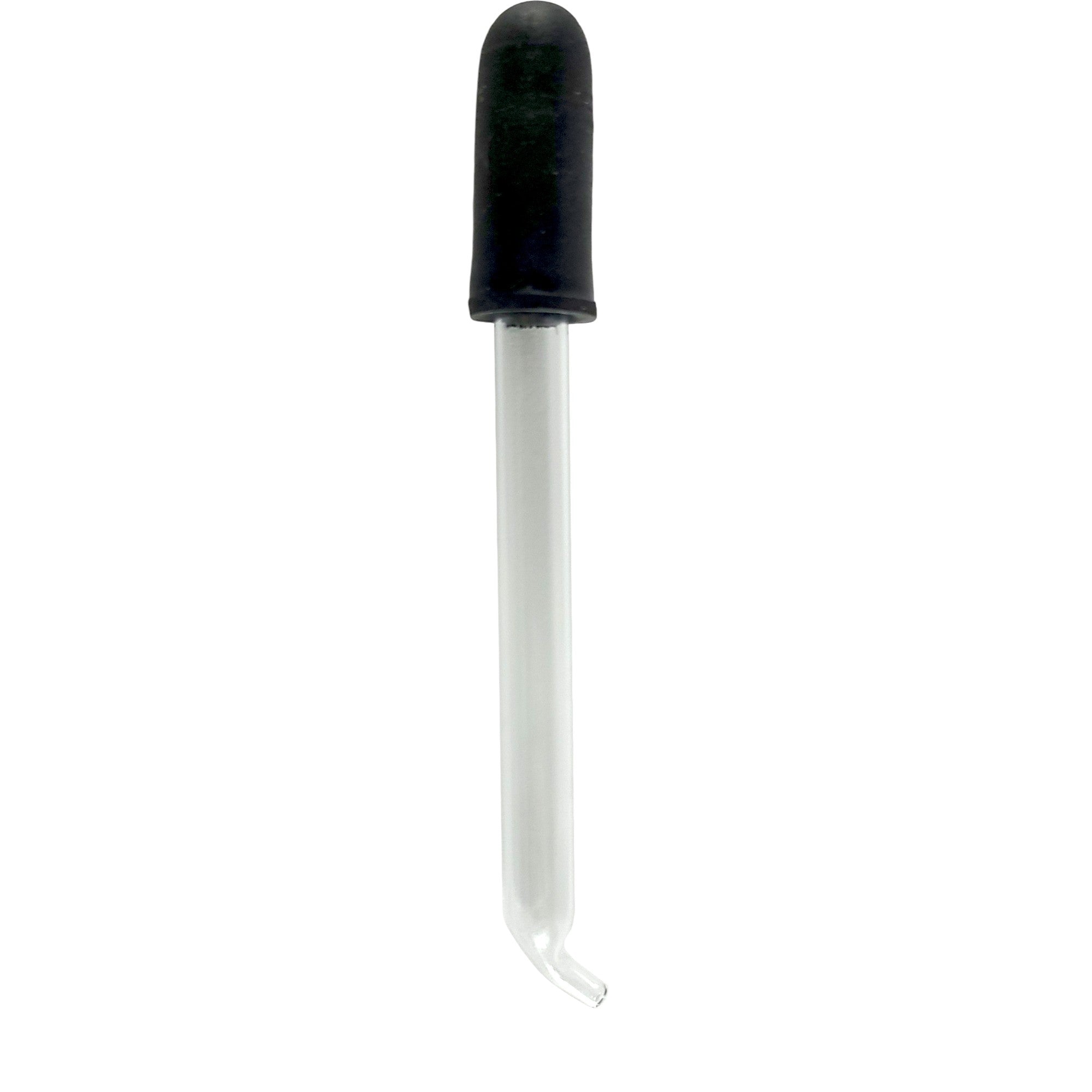 Dropper, Medicine with Bent Tip Glass Pipette 3.5". Pack of 12