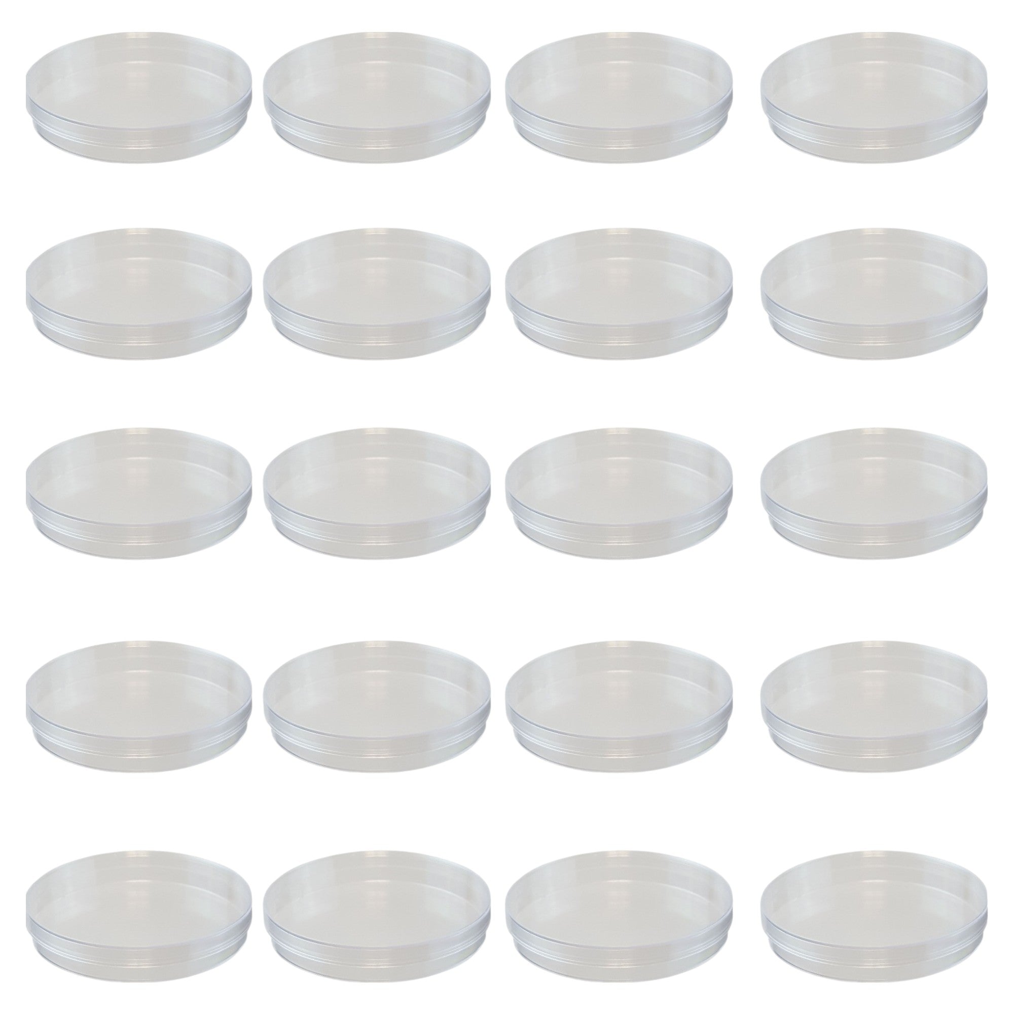 Petri Dish, Polystyrene, 90mm diameter x 15mm height. Pack 20
