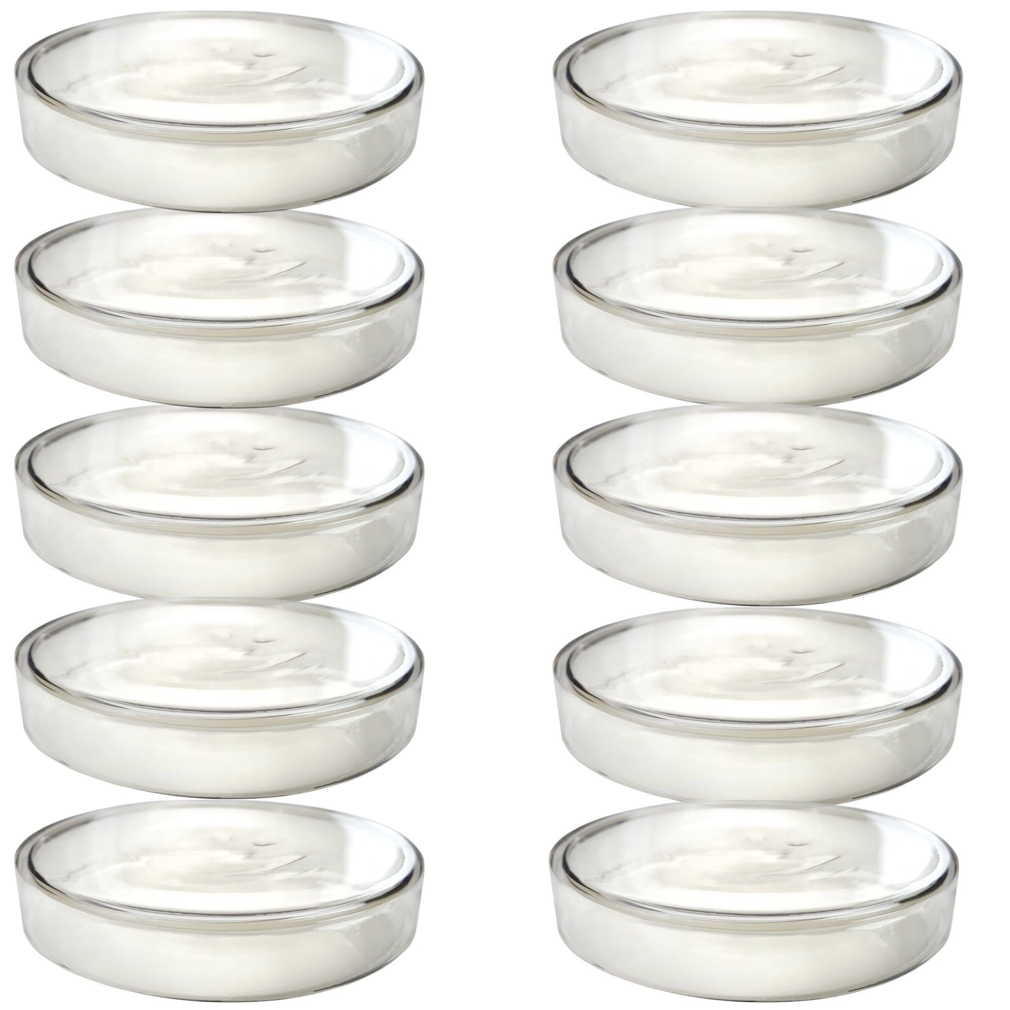 Petri Dish, Flint Glass, 90mm diameter x 15mm height. Pack 10.