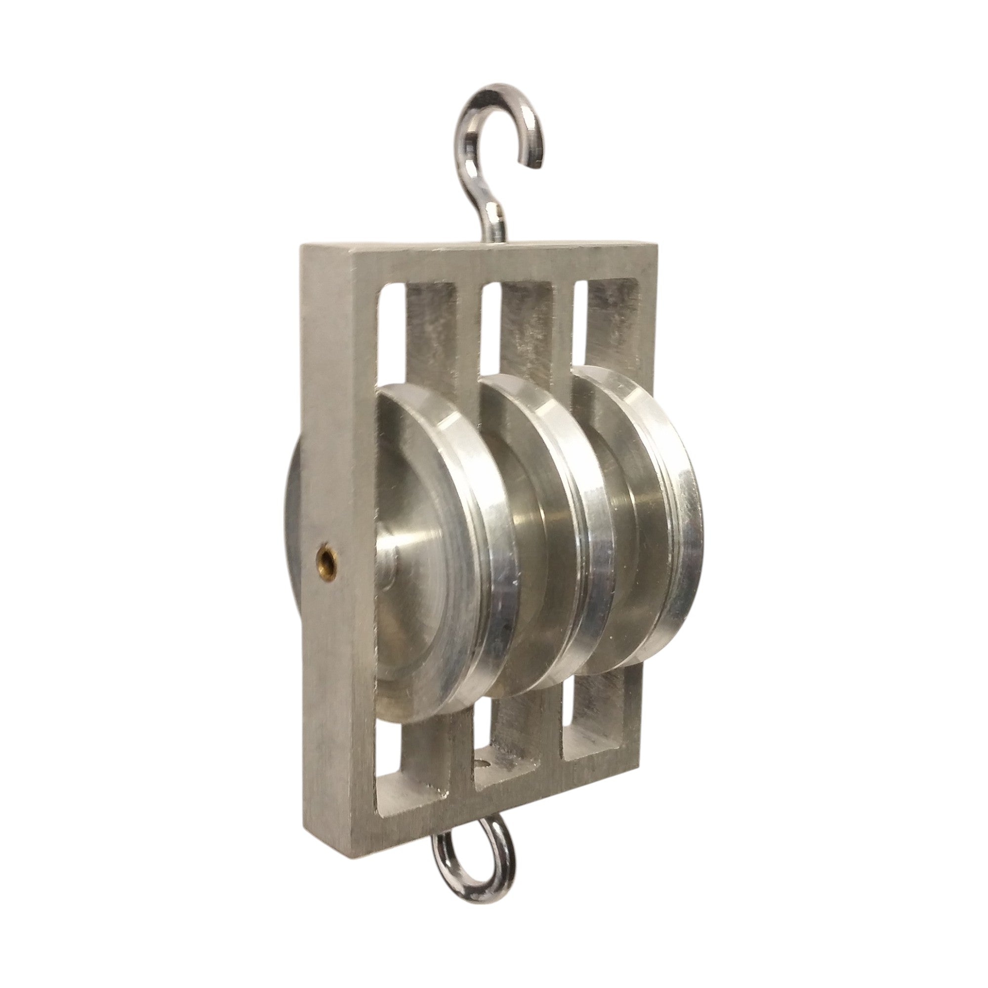 Pulley, Triple Parallel, Aluminum, Pack of 5
