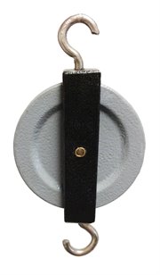 Pulley Kit, Metal, 6 Pulleys with Nylon Cable