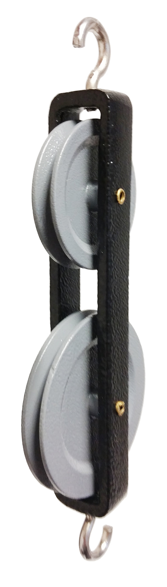 Pulley Double Tandem Metal construction 50mm and 38mm wheels. Pack of 10.