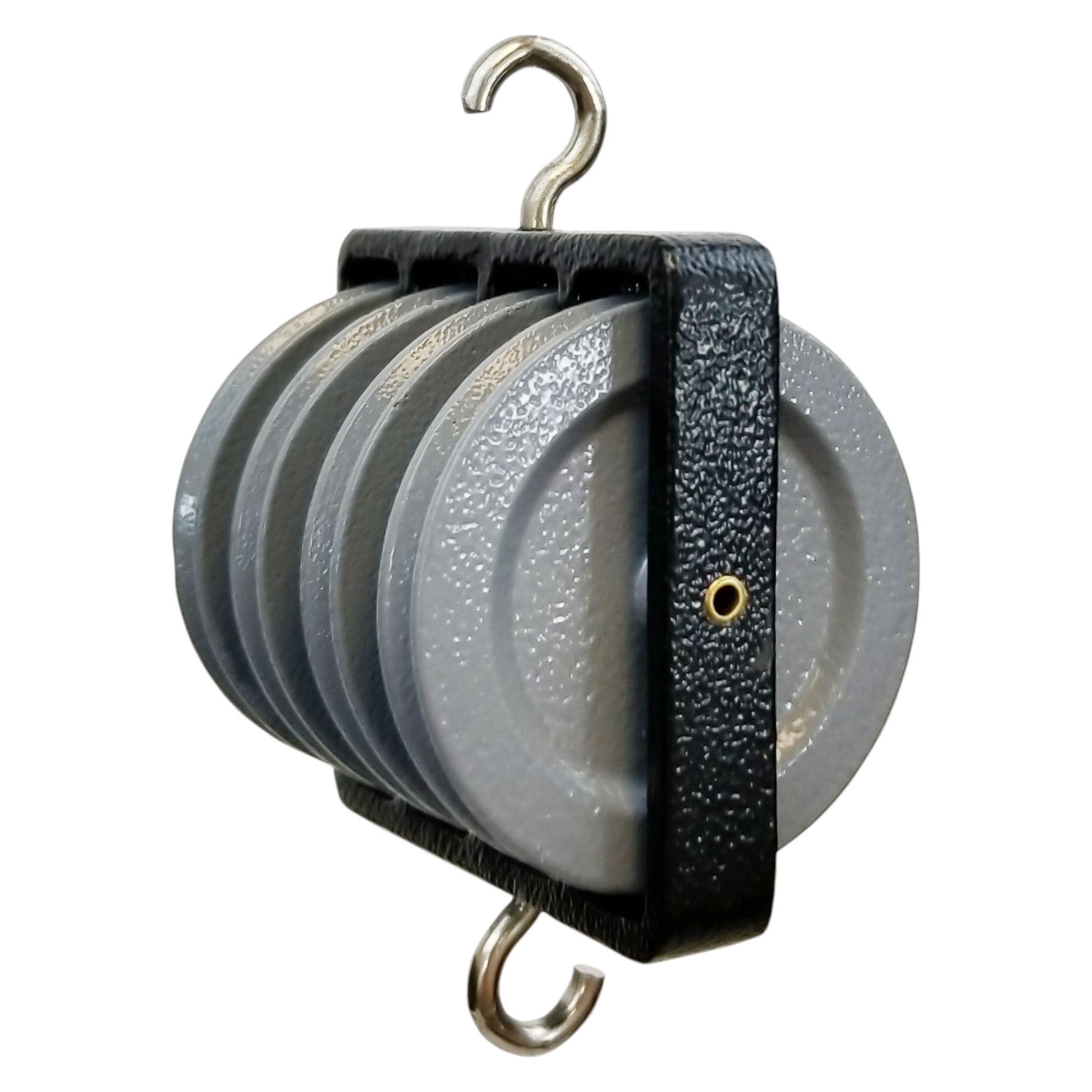 Pulley Quadruple Side-by-Side Painted Metal 50mm