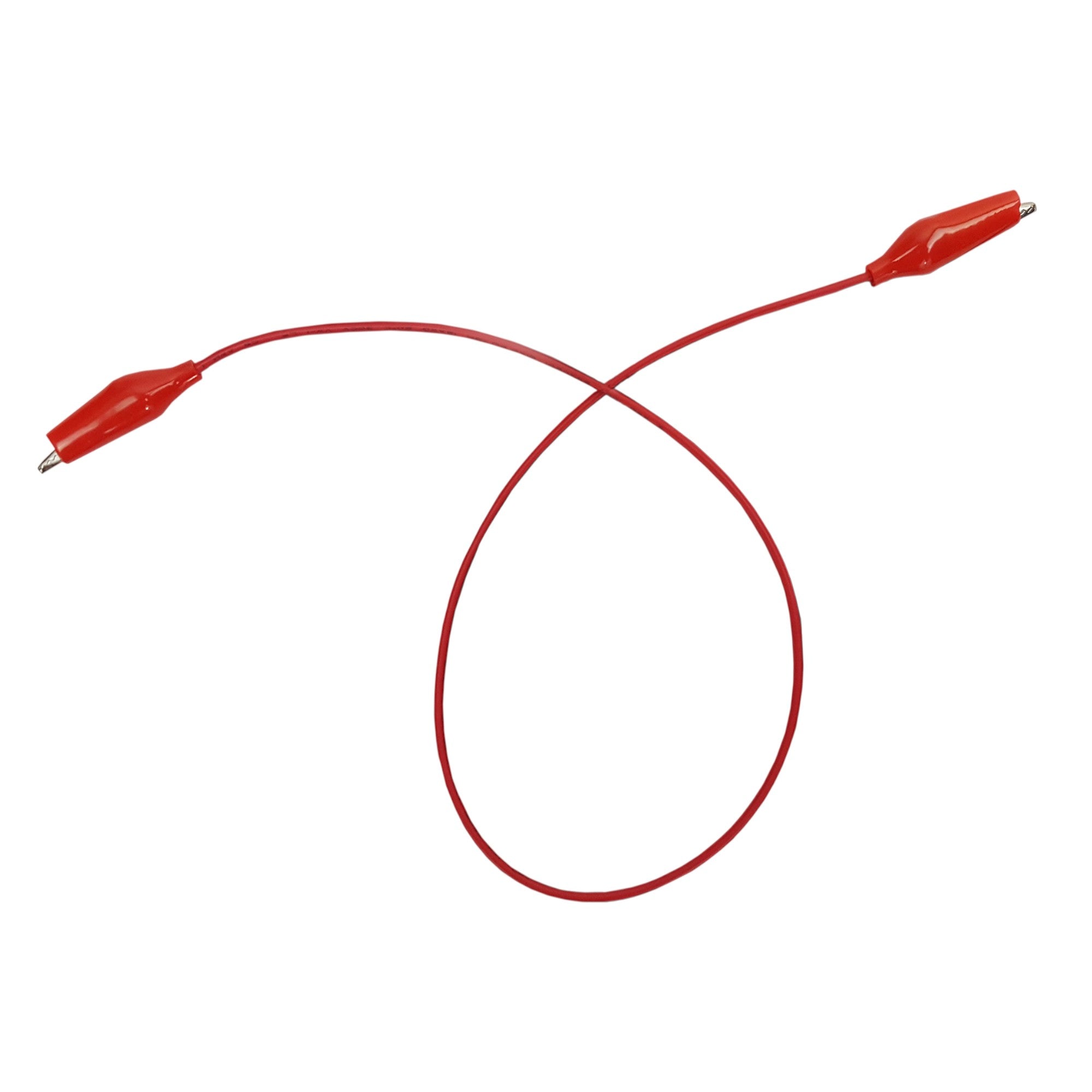 Connector Cord, 18 inch, Alligator Ends, Red Cords. Pack of 16. Used with PEER Physics CMW Kits.