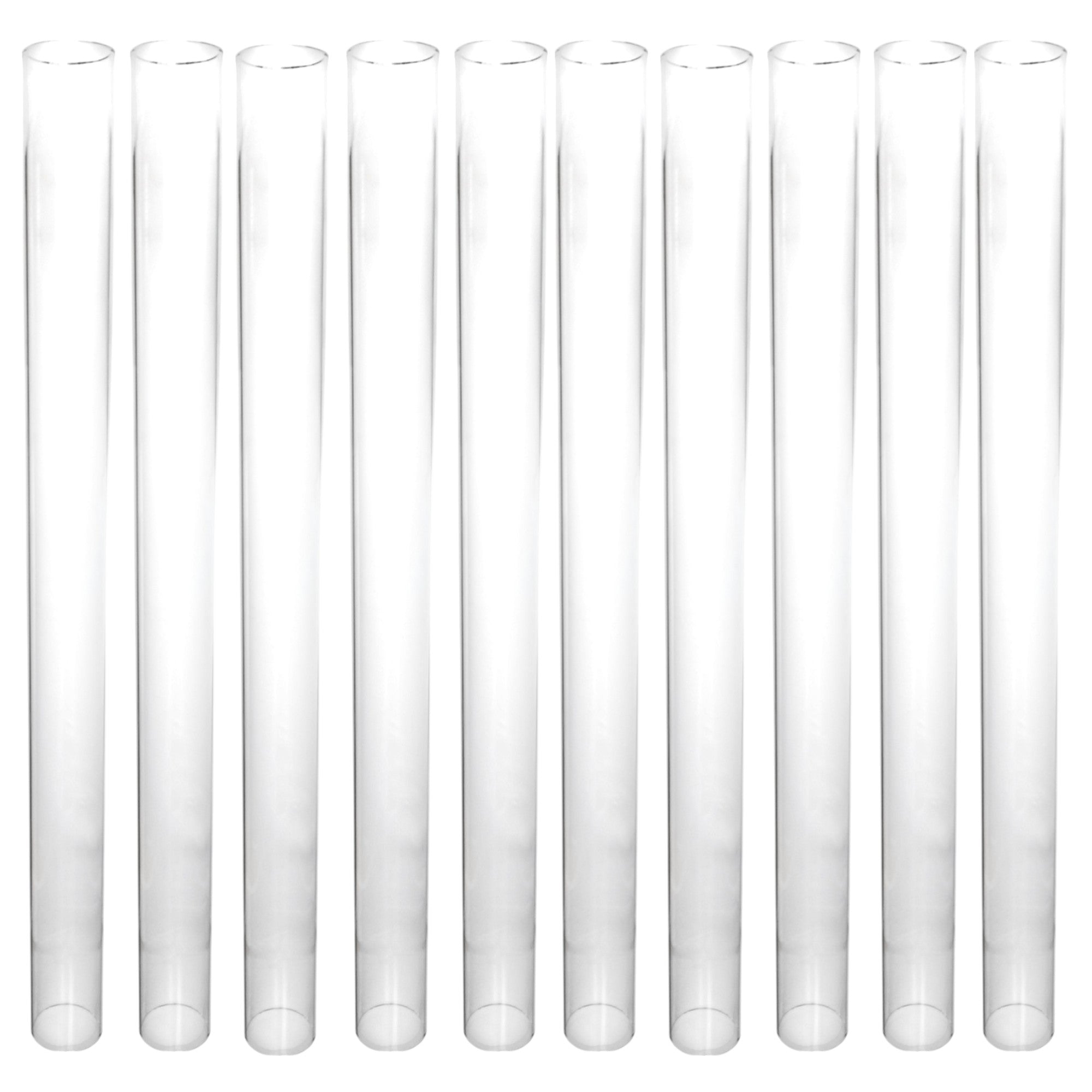 Resonance Tube, Glass, 38mm OD x 450mm length, Ungraduated. Case of 10.