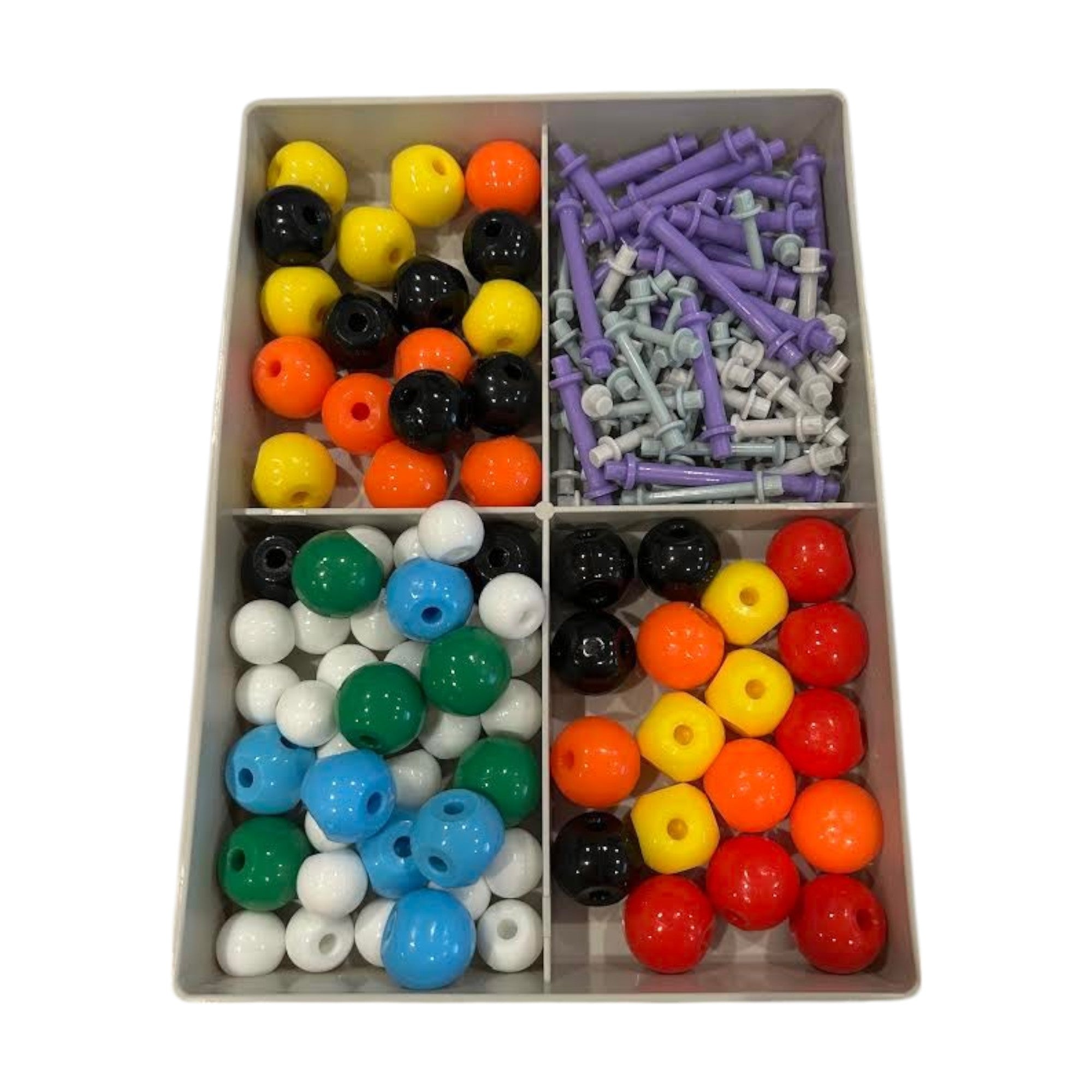 Molecular Model Student, with 154 pieces which include 74 atoms and 80 bonds.