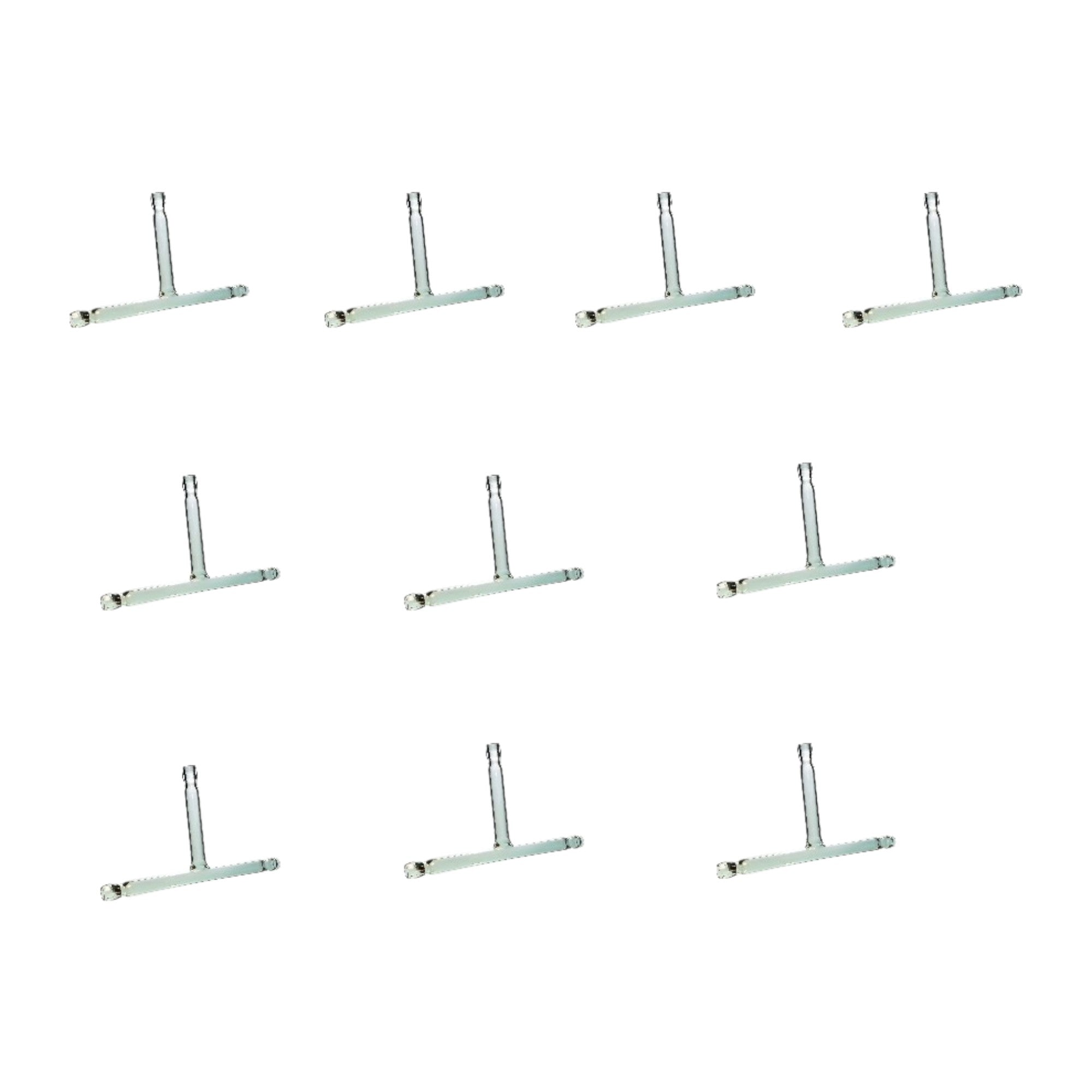 Glass Connecting Tube, T-Shaped, 6mm OD, Pack of 10