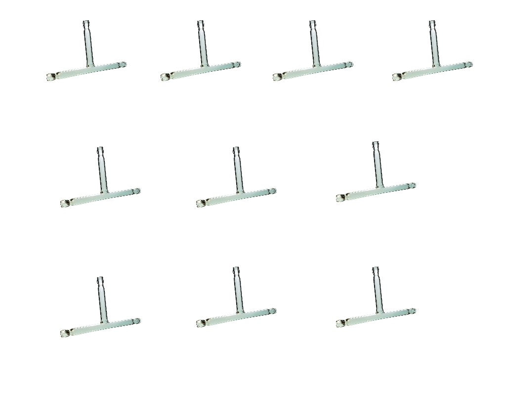 Glass Connecting Tube, T-Shaped, 14mm OD, Pack of 10