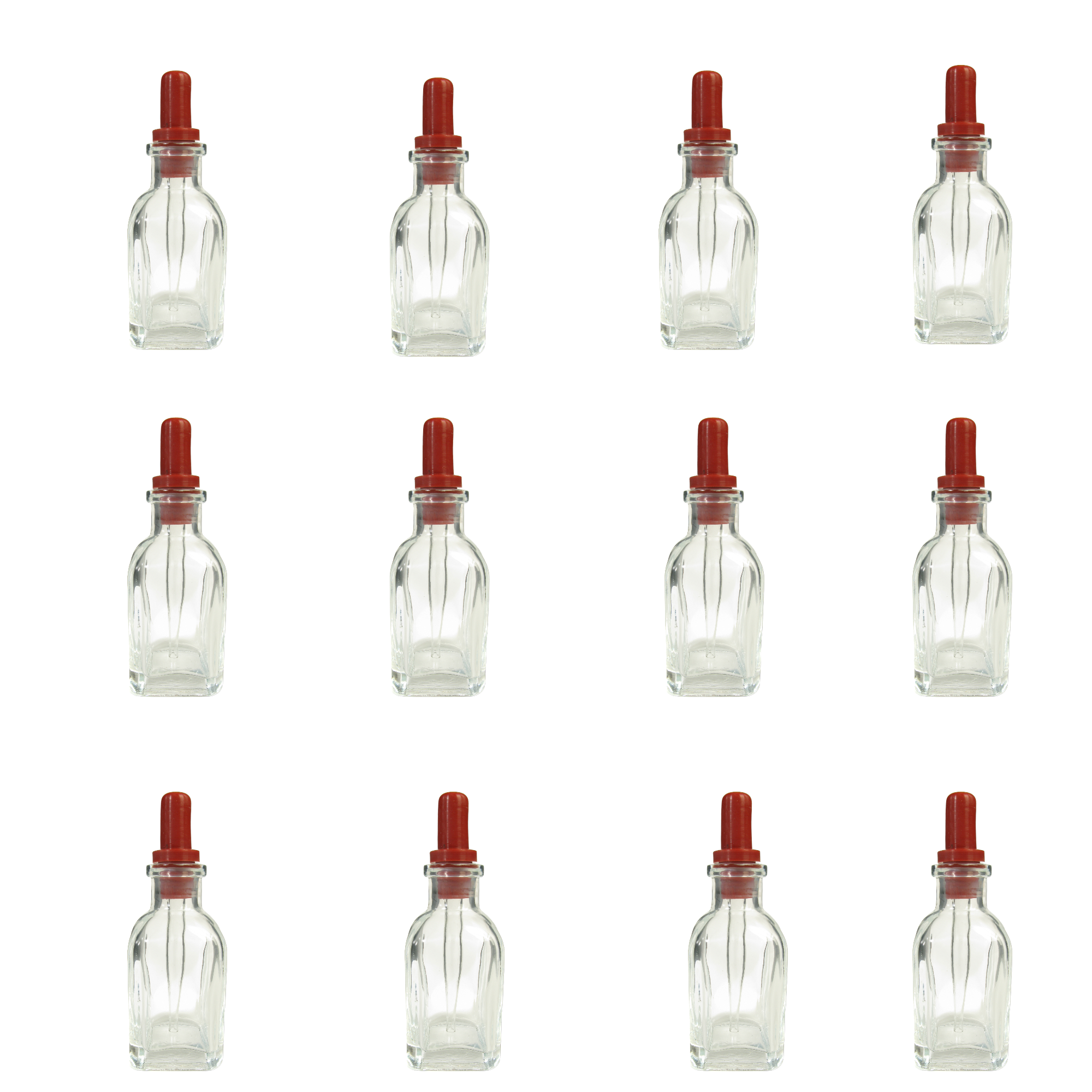 Bottles, Barnes with a Straight Tipped Dropper. Pack of 12.
