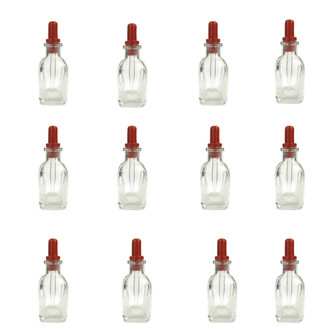 Barnes Bottles with a Straight Tipped Dropper. Pack of 12.