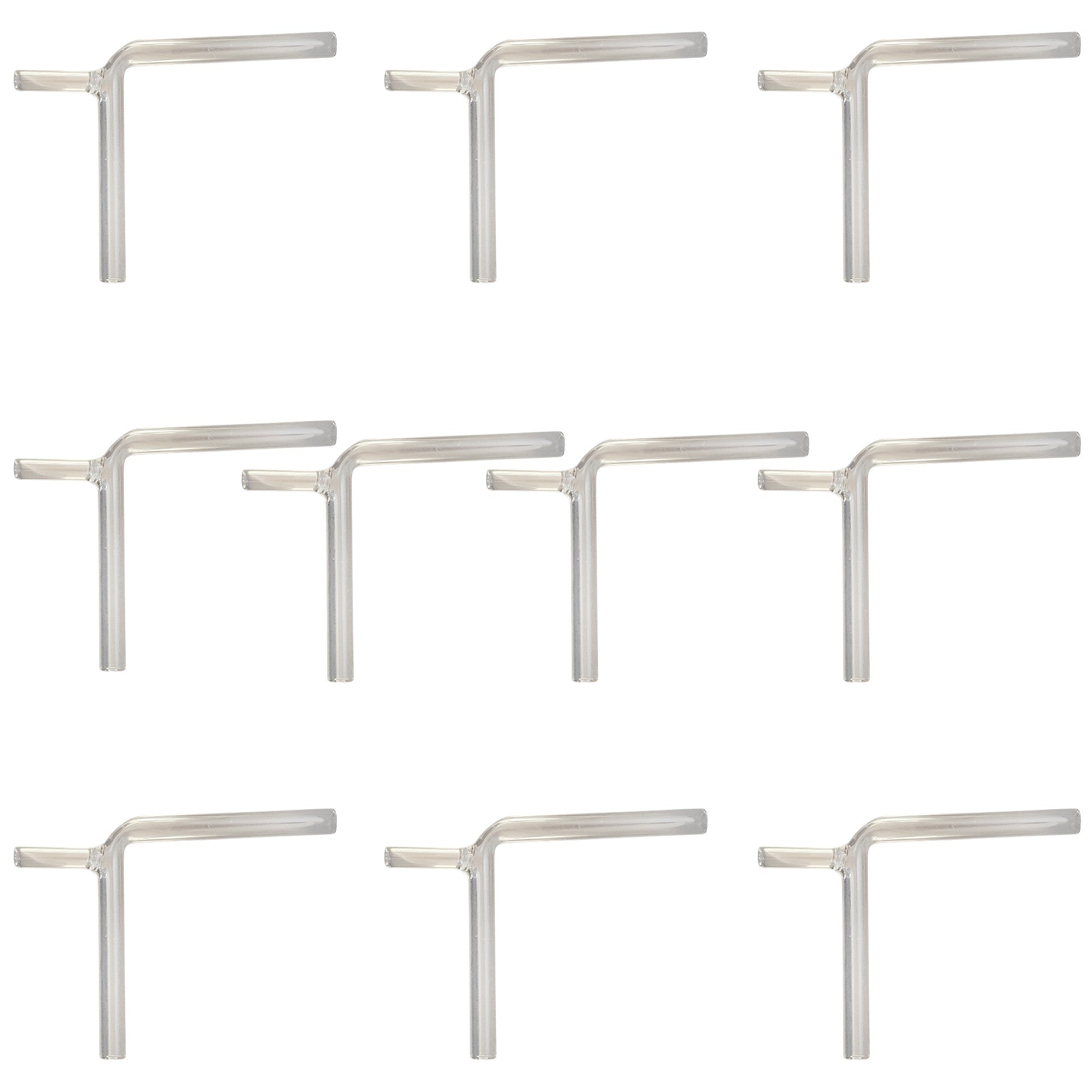 Connecting Tubes, Right-Angle Bend and Outlet Arm, Pack of 10