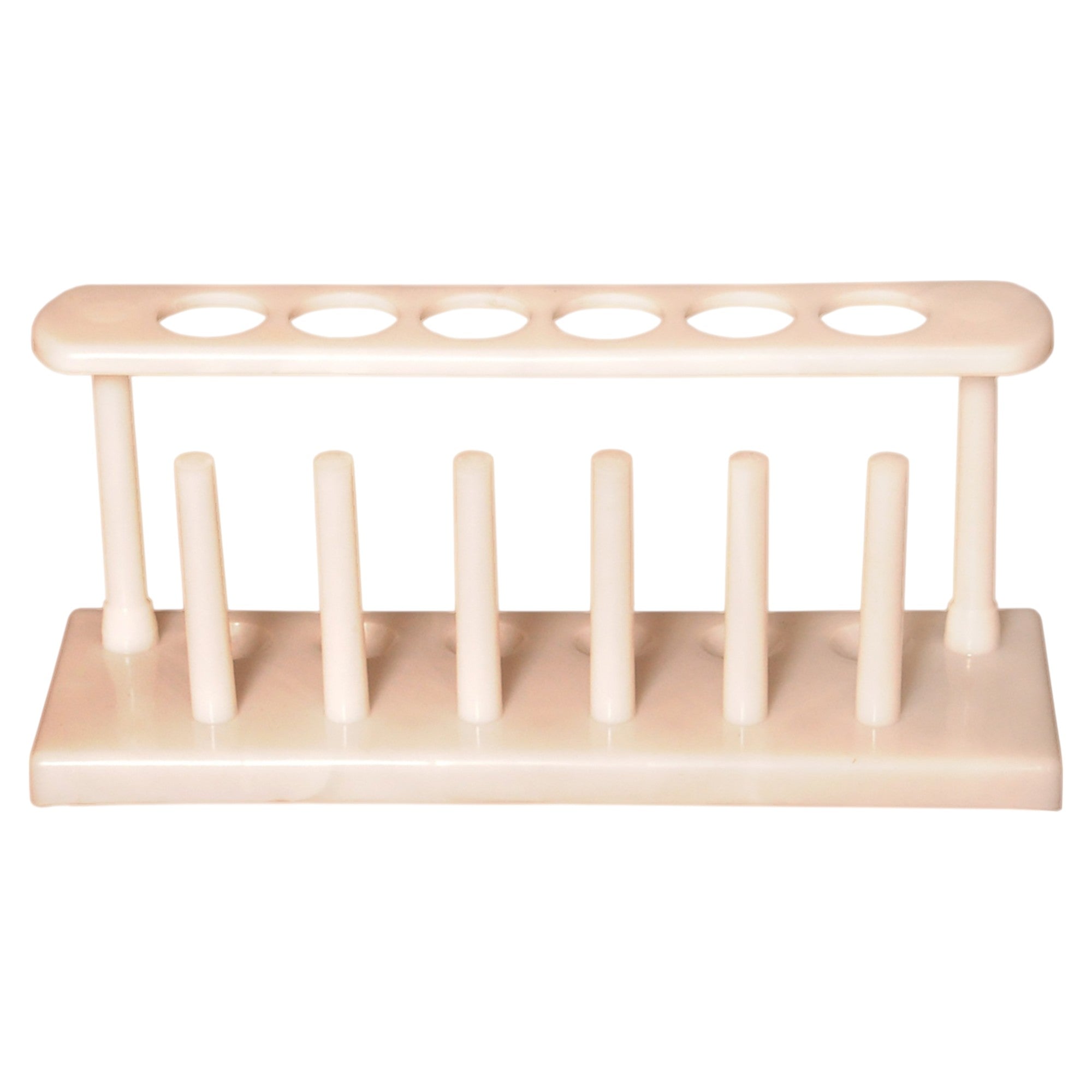 Test Tube Kit - 6 Hole Rack & Drying Pins, 72 Glass Tubes, Cleaning Brushes (12 Pack), Clamp, and Goggles