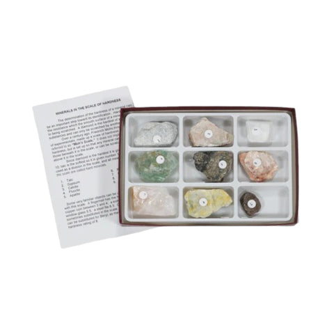 GSC International 2357 - Scale Of Hardness Collection 9 Pcs. Set Without Diamond - 9 Specimen