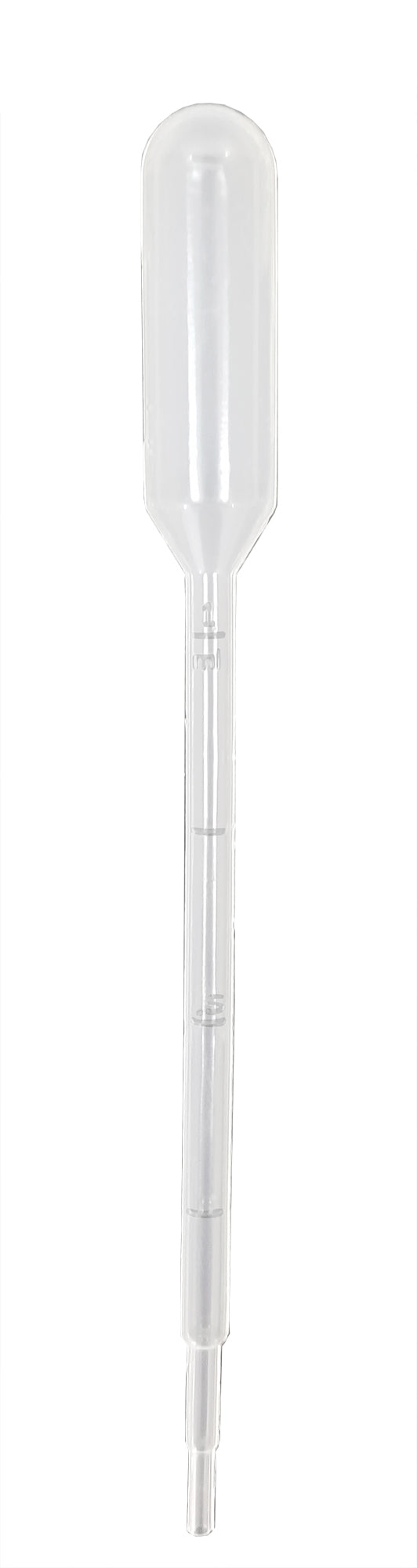 Disposable Transfer Pipettes, 5ml Capacity, Graduated 1ml by 1/4ml, Pack of 100