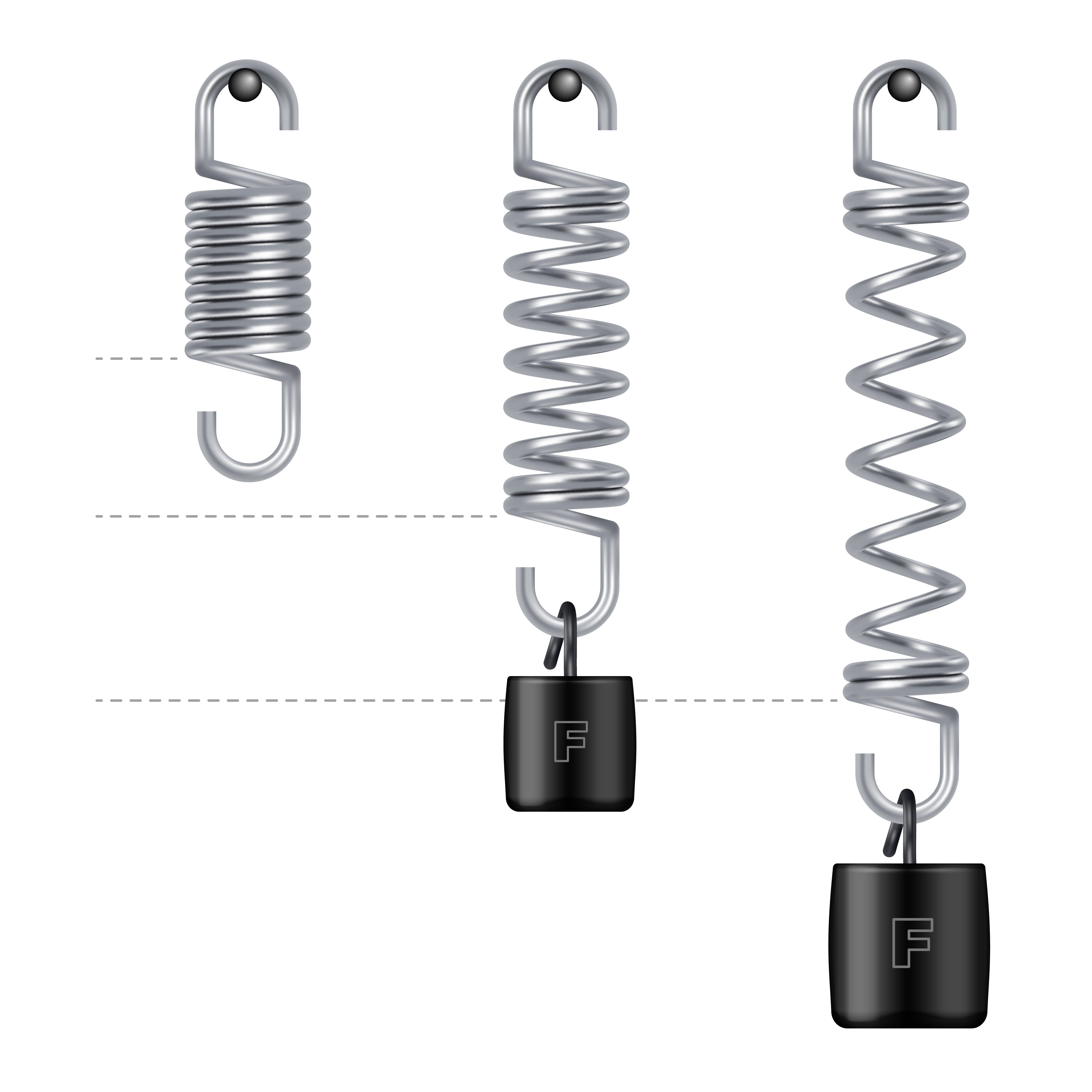 Scale, Spring Tubular Plastic, 100g/1N Capacity. Lightweight Mechanical Hanging Scale