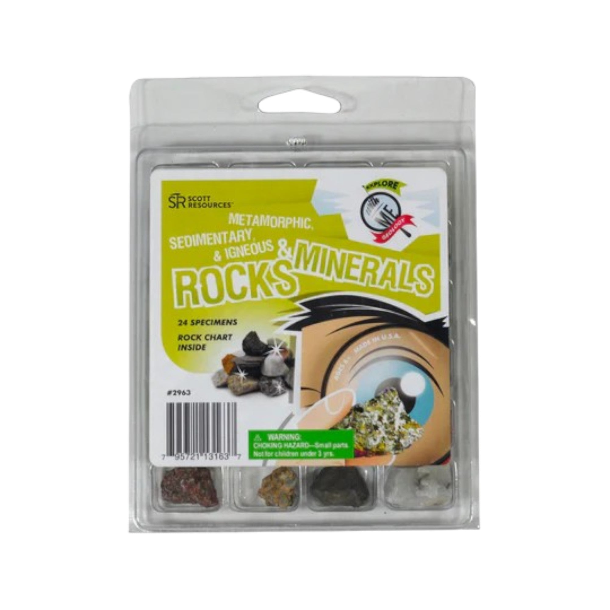 Rocks & Minerals - Explore With Me Rocks And Minerals Collection - 24 Specimen