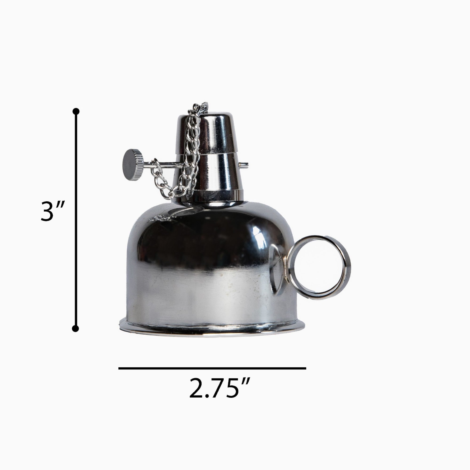 Burner, Alcohol with All Metal 150ml Canister and Cloth Wick