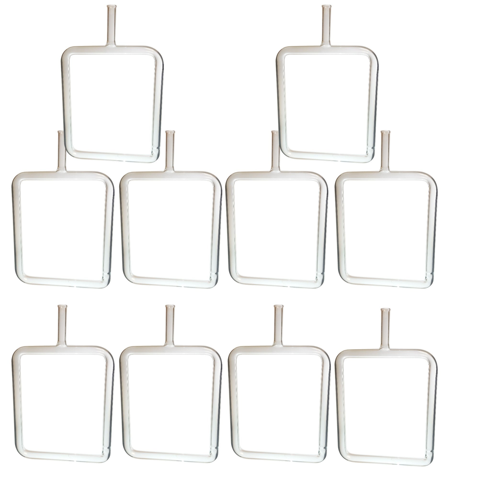 Convection of Liquids, Glass Square. Demonstration for Physical Science. Pack of 10.