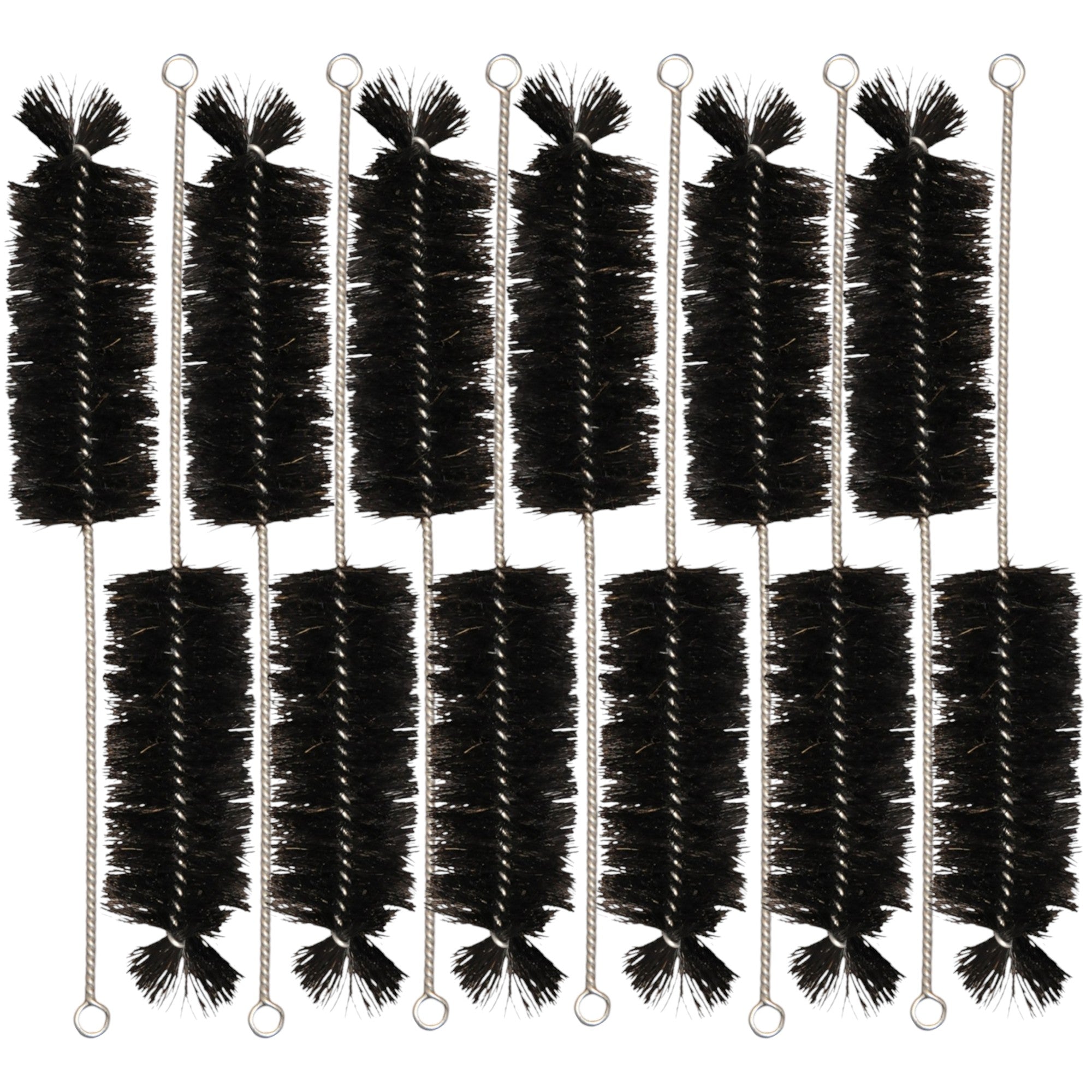 Brushes, Black Nylon-Cylinder Bottle, Size 50mm diameter x 125mm length of Brush x 325mm overall length. Pack of 12.