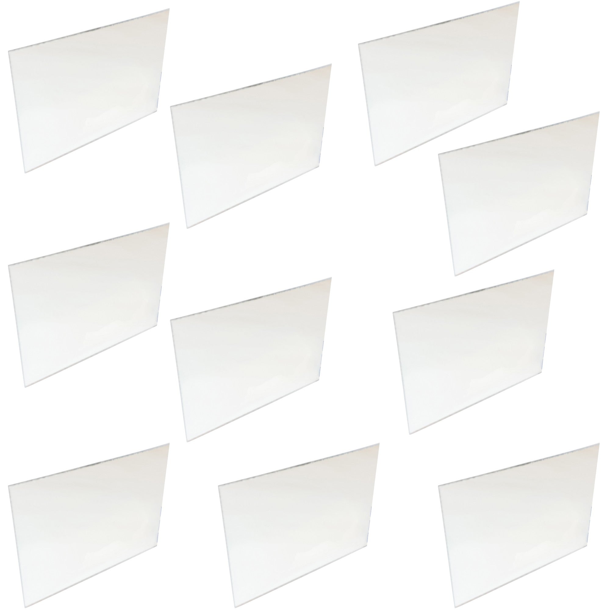 Mirror Square Glass, 4 x 4 inches. 10 Pack