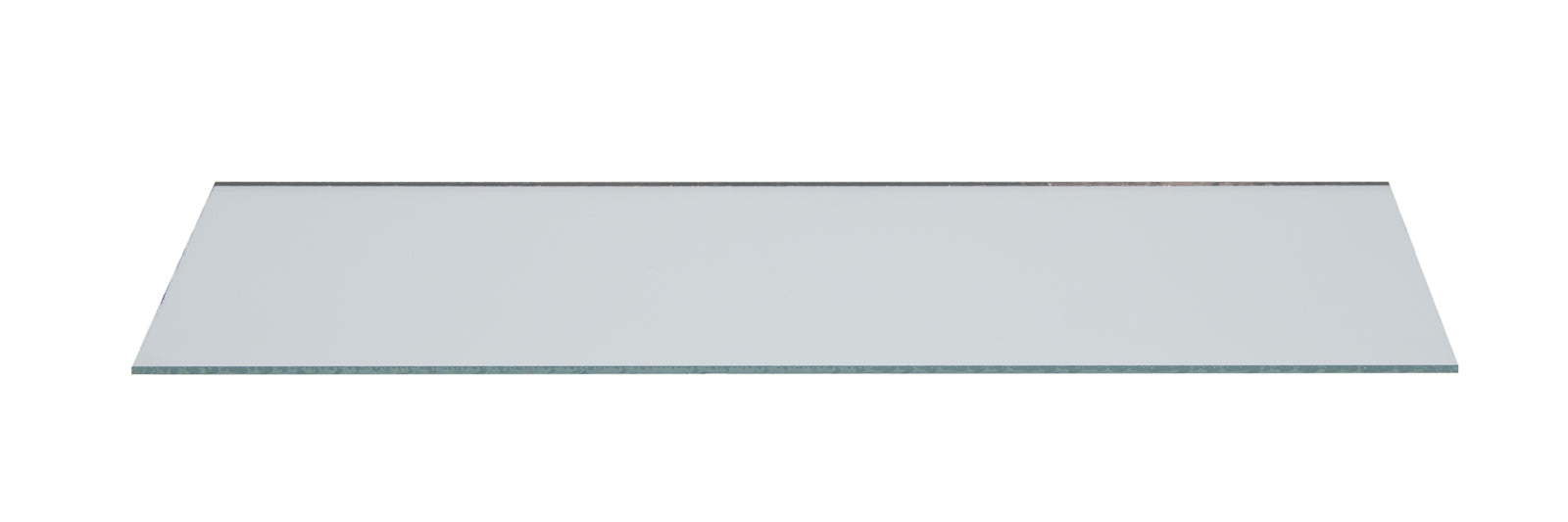 Mirror Rectangular Glass 2x6 inches with Silver Backing.