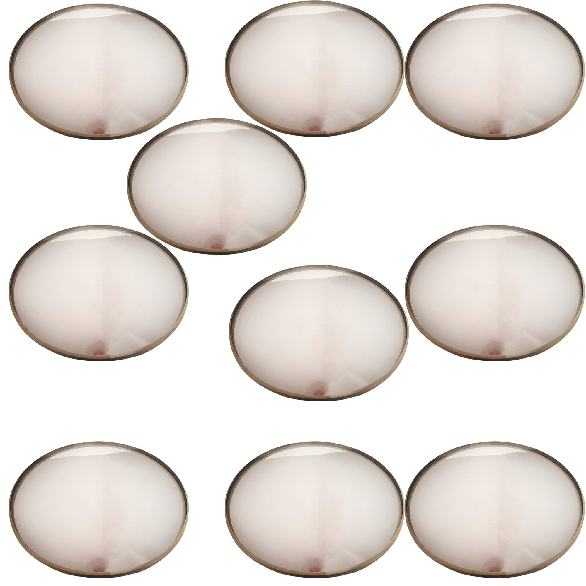 Mirror, Glass, Round Shape, Convex, 7.5cm diameter x 7.5cm focal length. Pack 10.