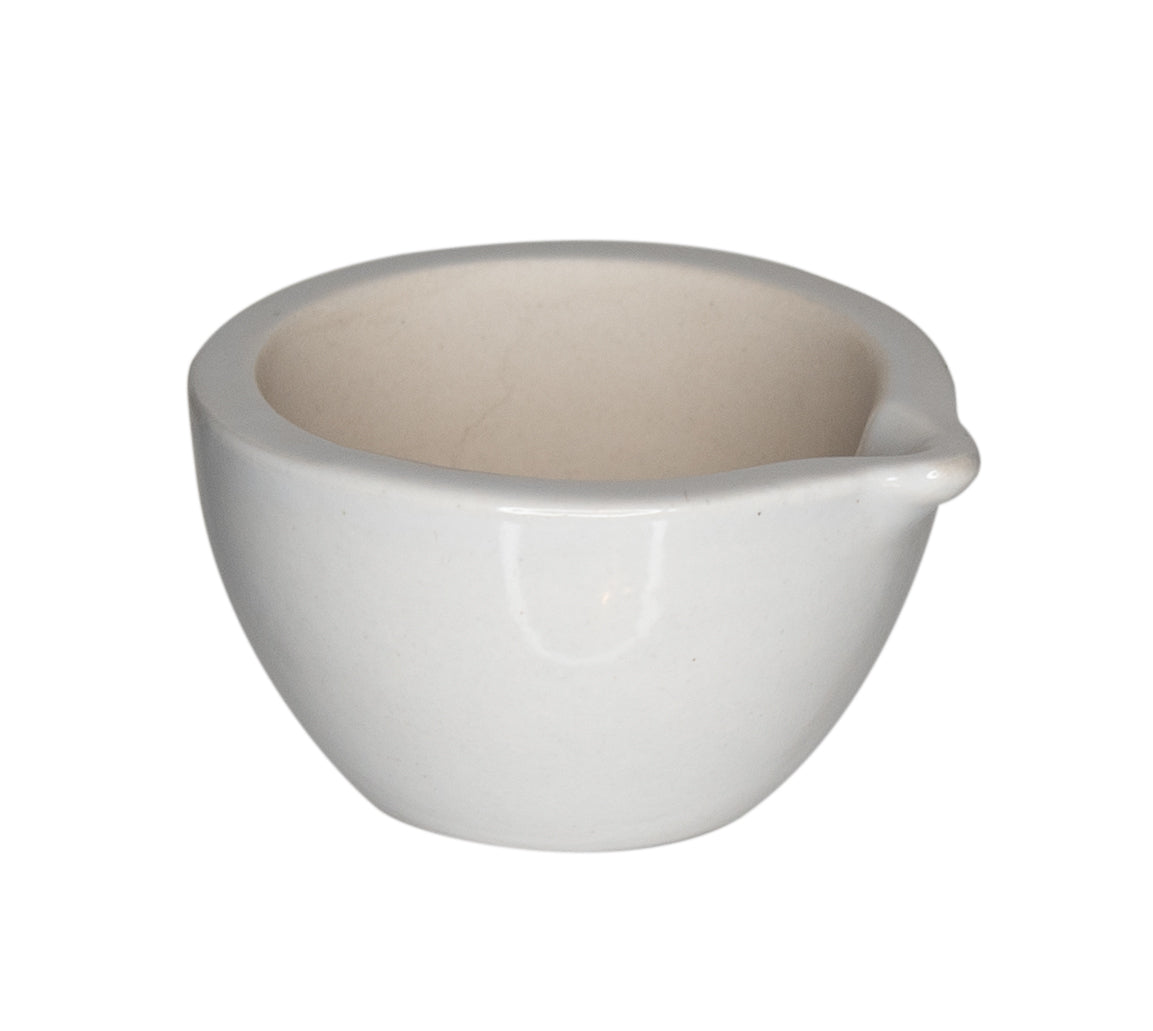 Porcelain Mortar and Pestle, 80mm Opening and 60ml Capacity