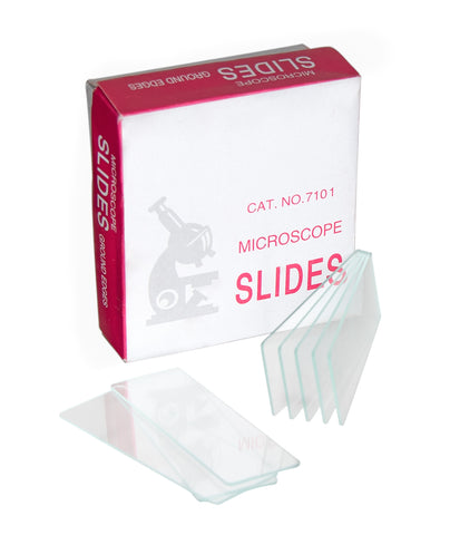 Microscope Slides, Glass, Size 75mm x 25mm. Pack of 72.