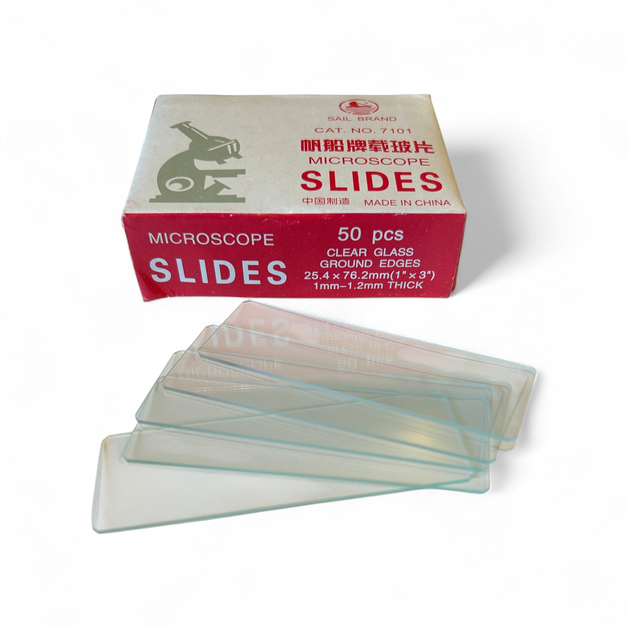 Microscope Slides, Positively Charged. Box of 50 slides.