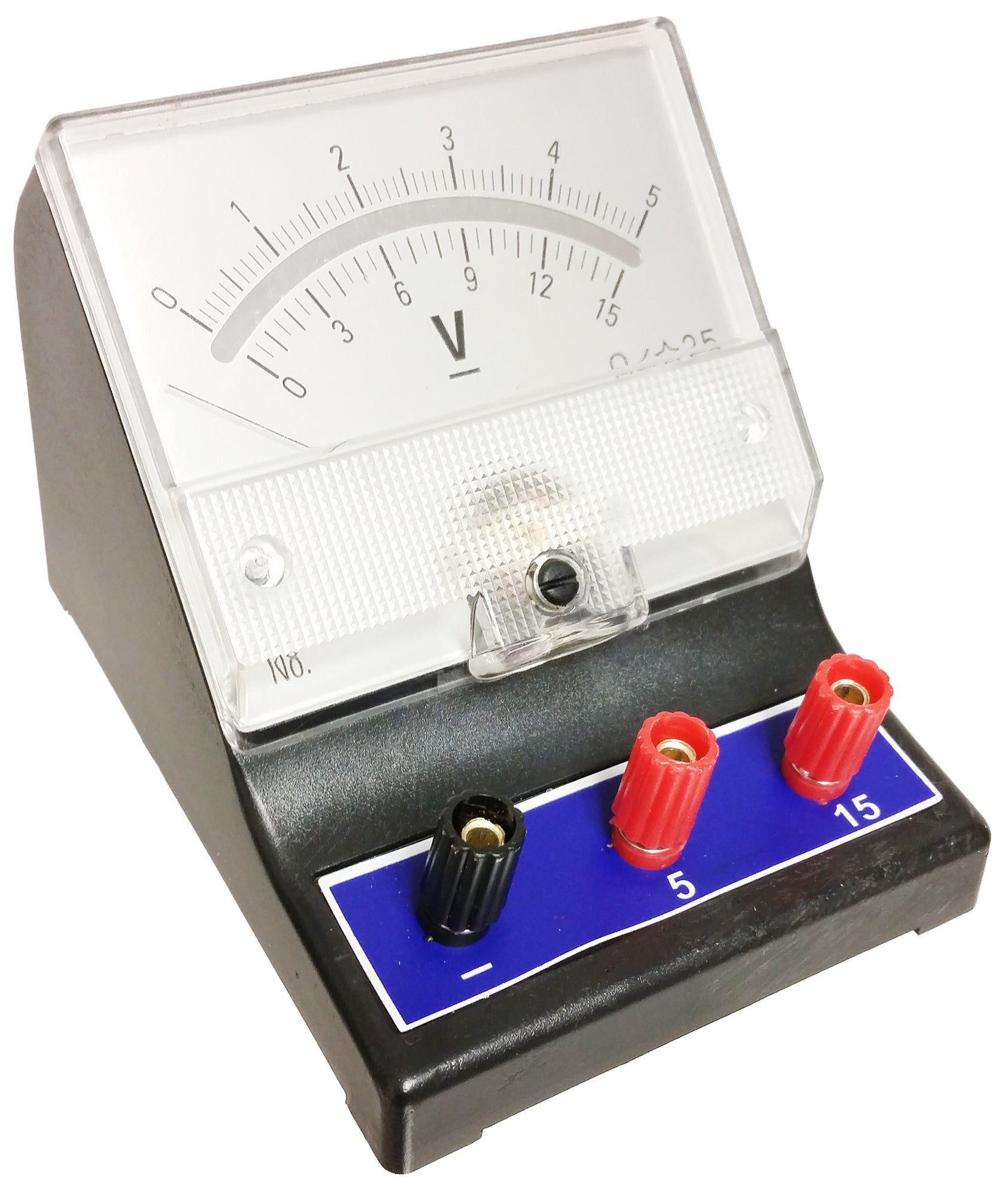 Voltmeter Analog, 0V to 5V, 0V to 15V; DC; Case of 40.