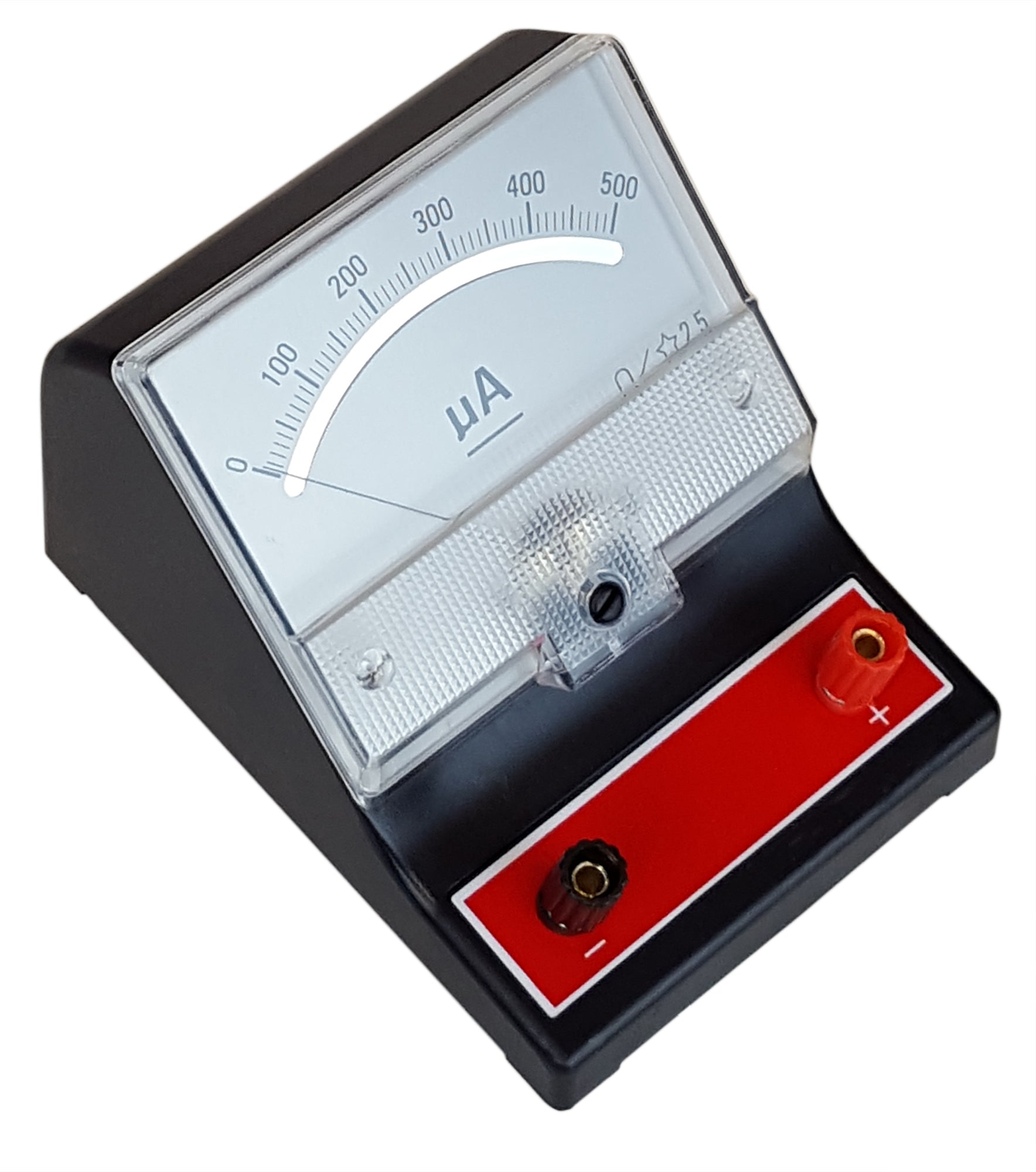 Ammeter, Analog, 0uA to 500uA; DC. Case of 40