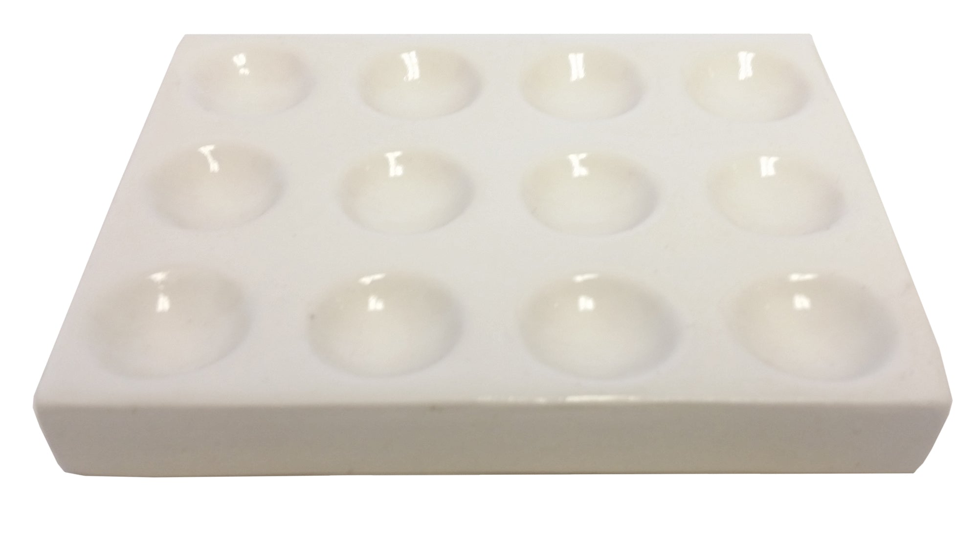 Spot Plate, Porcelain with 12 depressions