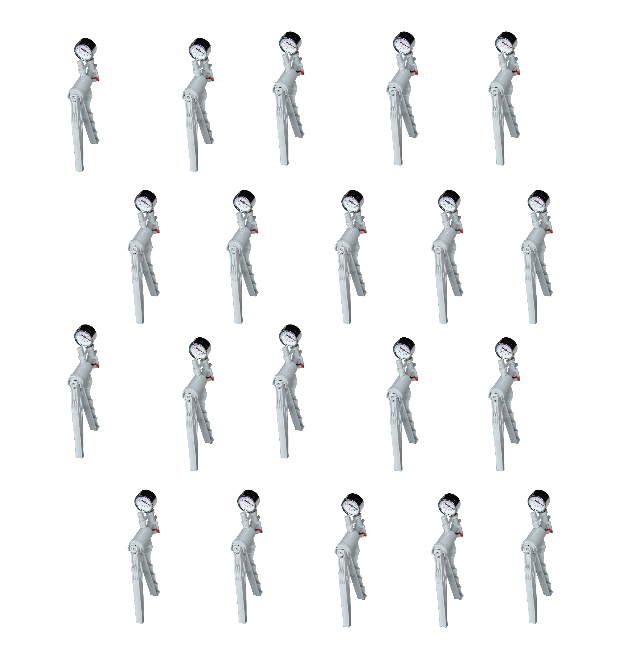 Vacuum Pump with Gauge Hand-Operated. Case of 20.