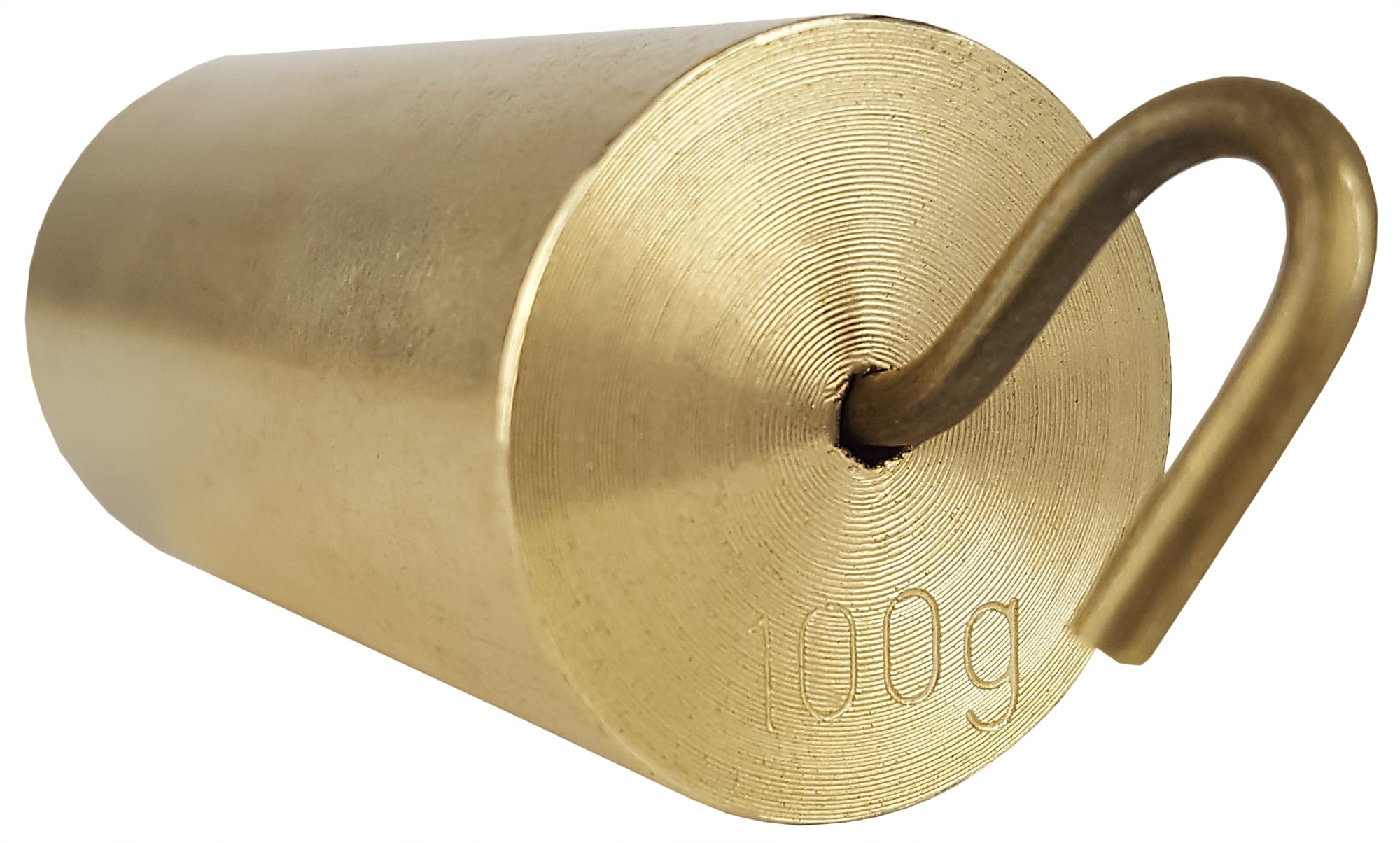 Weight, Hooked Brass, 100 Grams. Pack of 10 .