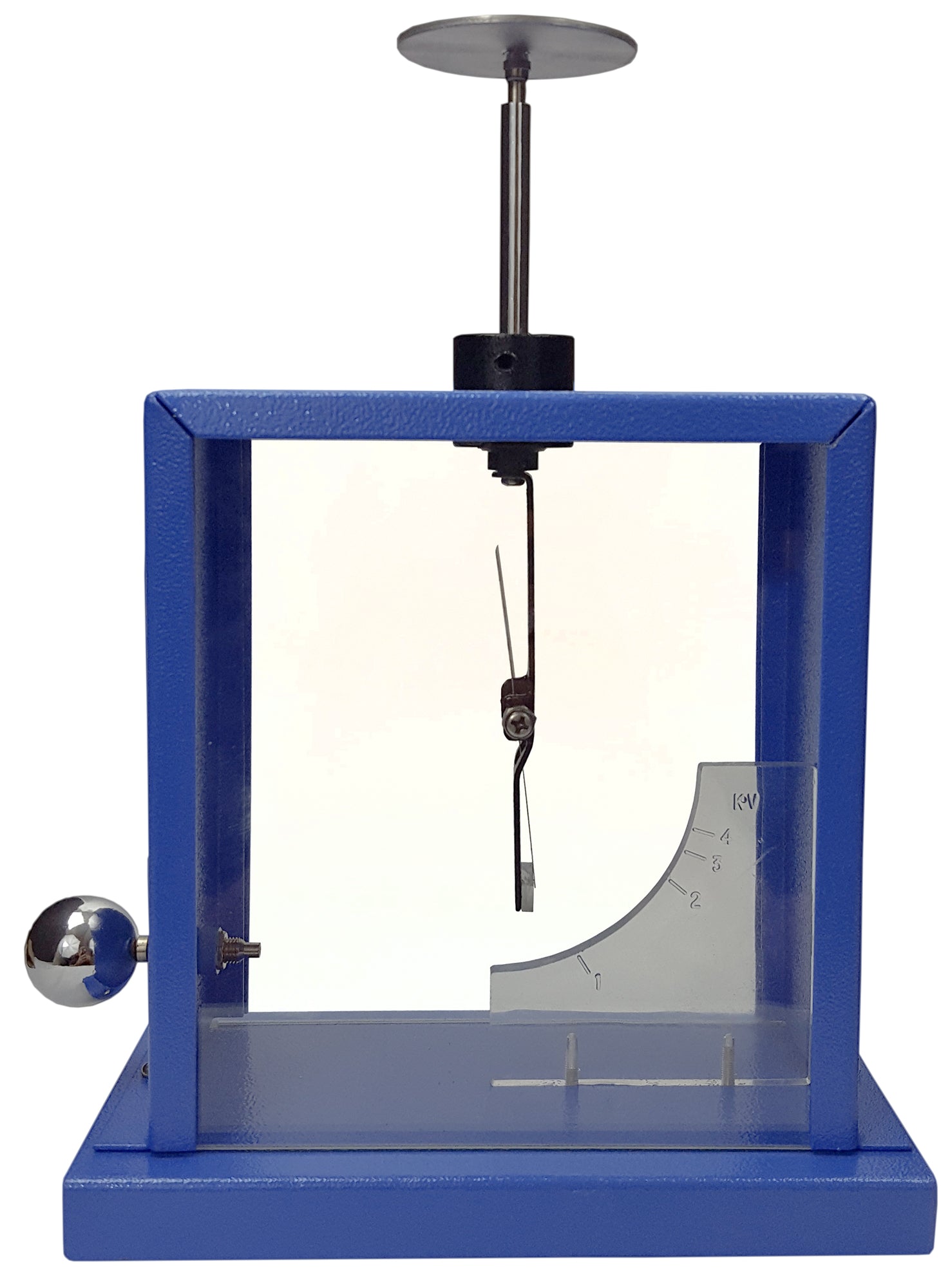 Electroscope with Metal Case and Indicator Gauge and Large Viewing Window