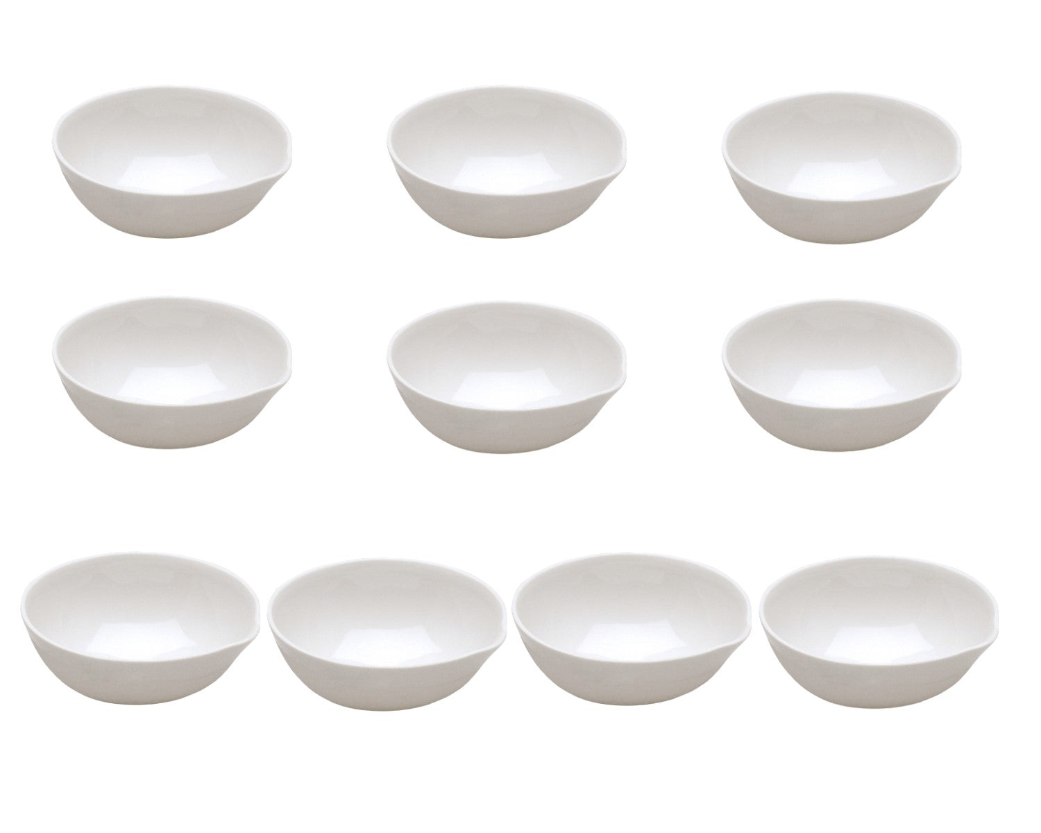 Porcelain Evaporating Dish, 200ml, 110mm by 44mm, Pack of 10