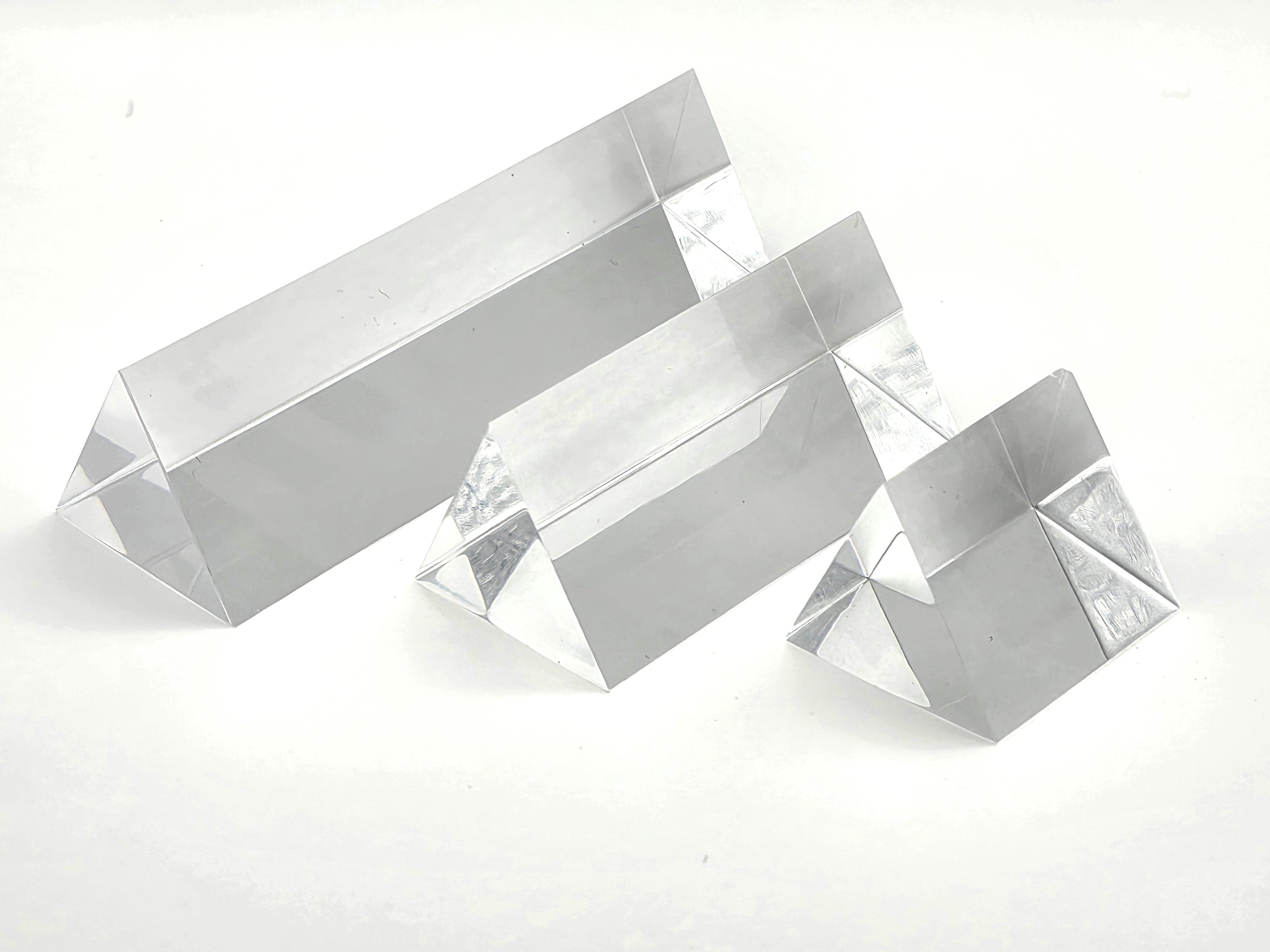 Prism, Acrylic, Various Lengths, Set of 3