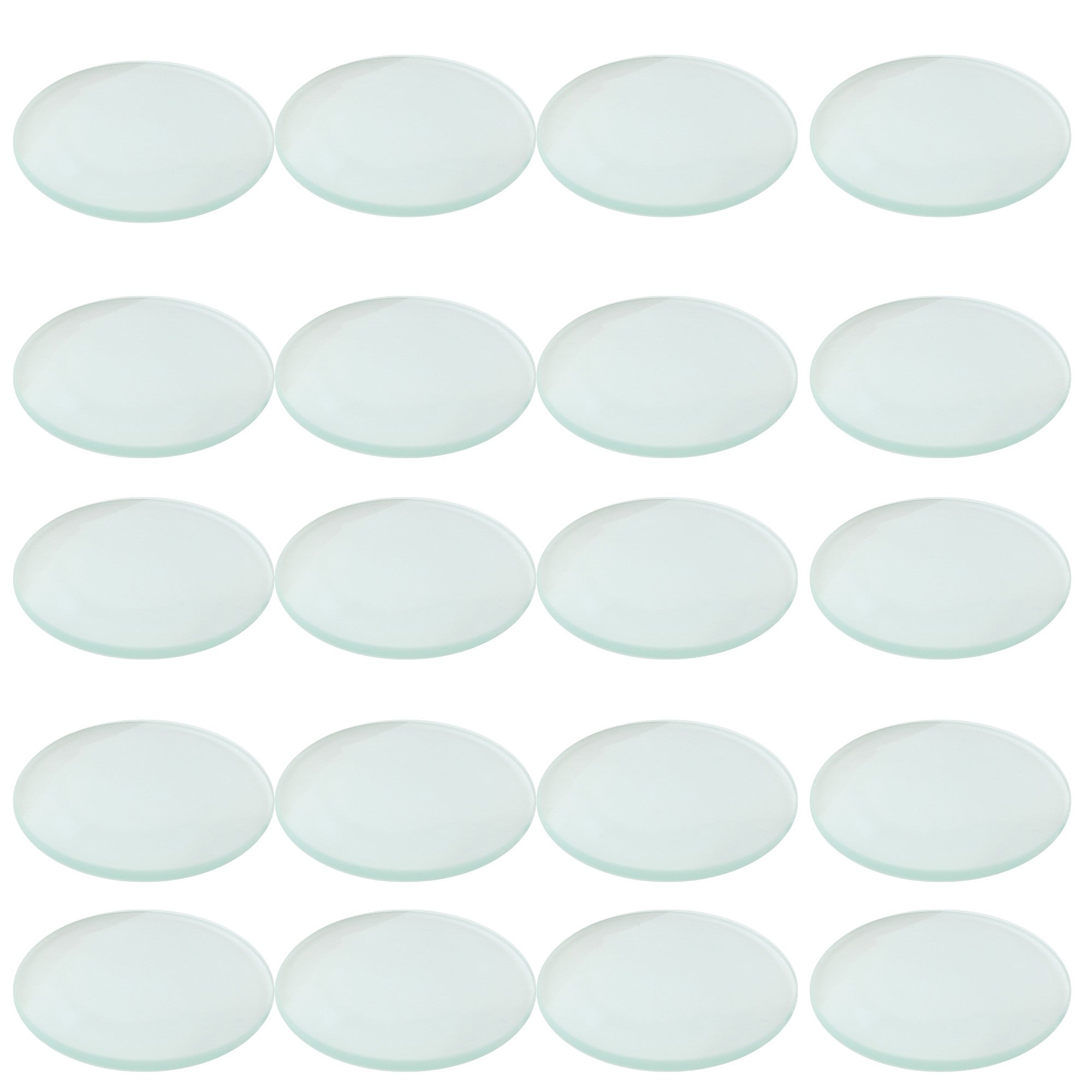 Lens Double-Convex Glass, 50mm Diameter, 25cm Focal Length. Pack of 20