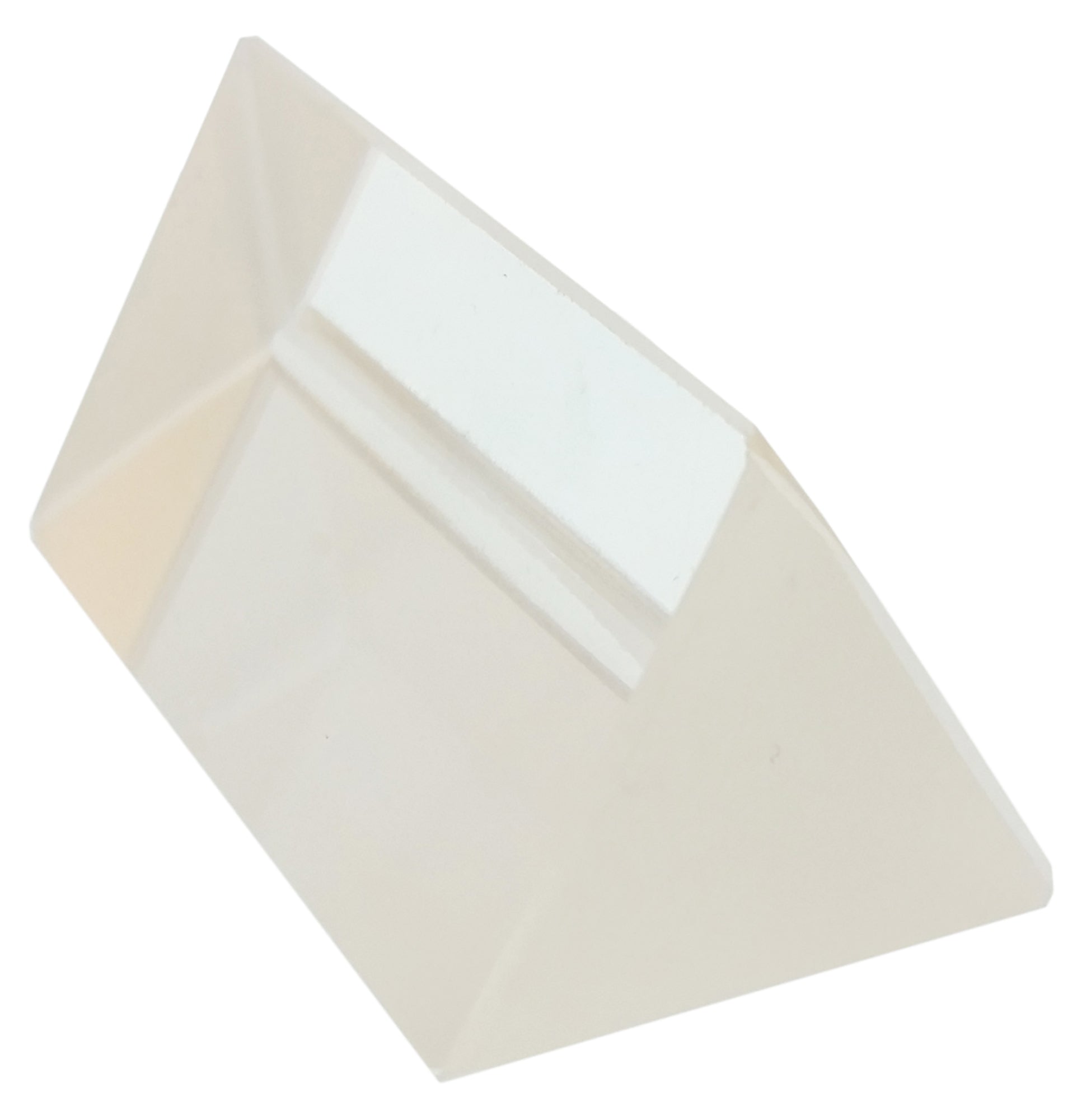 Prism Glass Equilateral, 75mm length x 25mm face. Pack of 10.