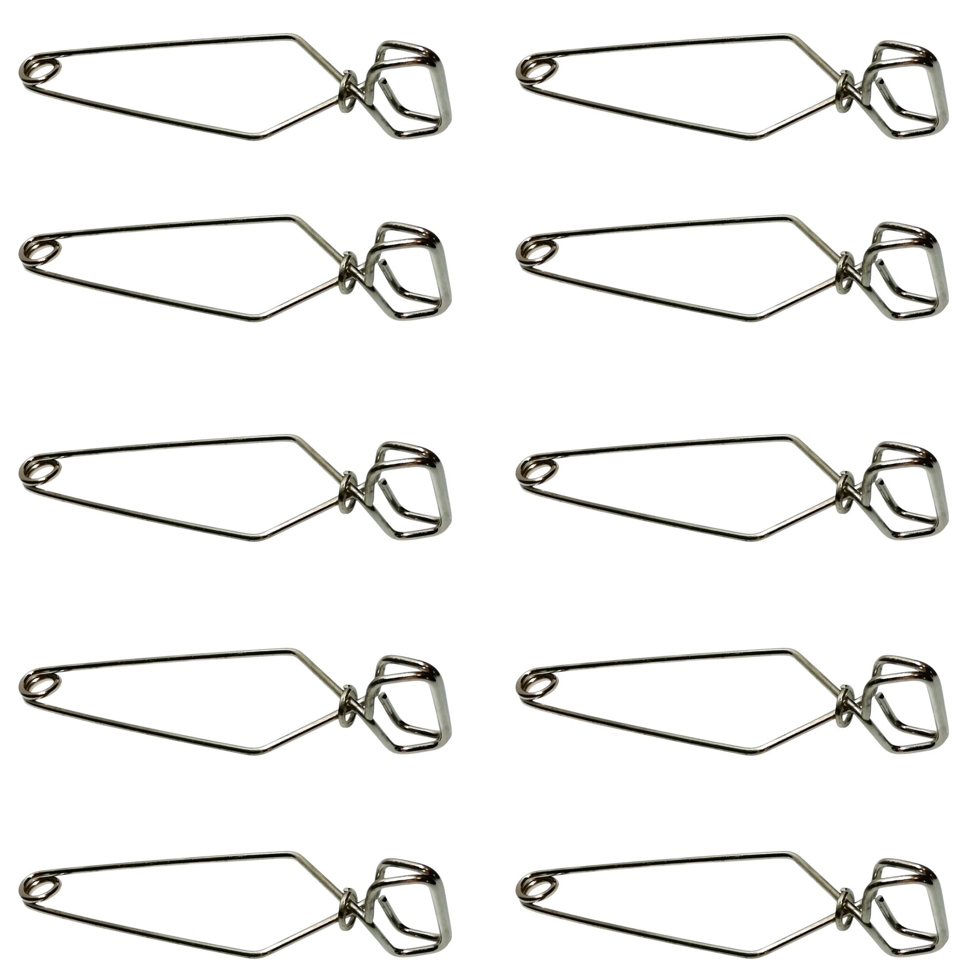 Clamps for holding Test Tubes, 6 in. Nickel-Plated Steel, Standard Grips, Pack of 10