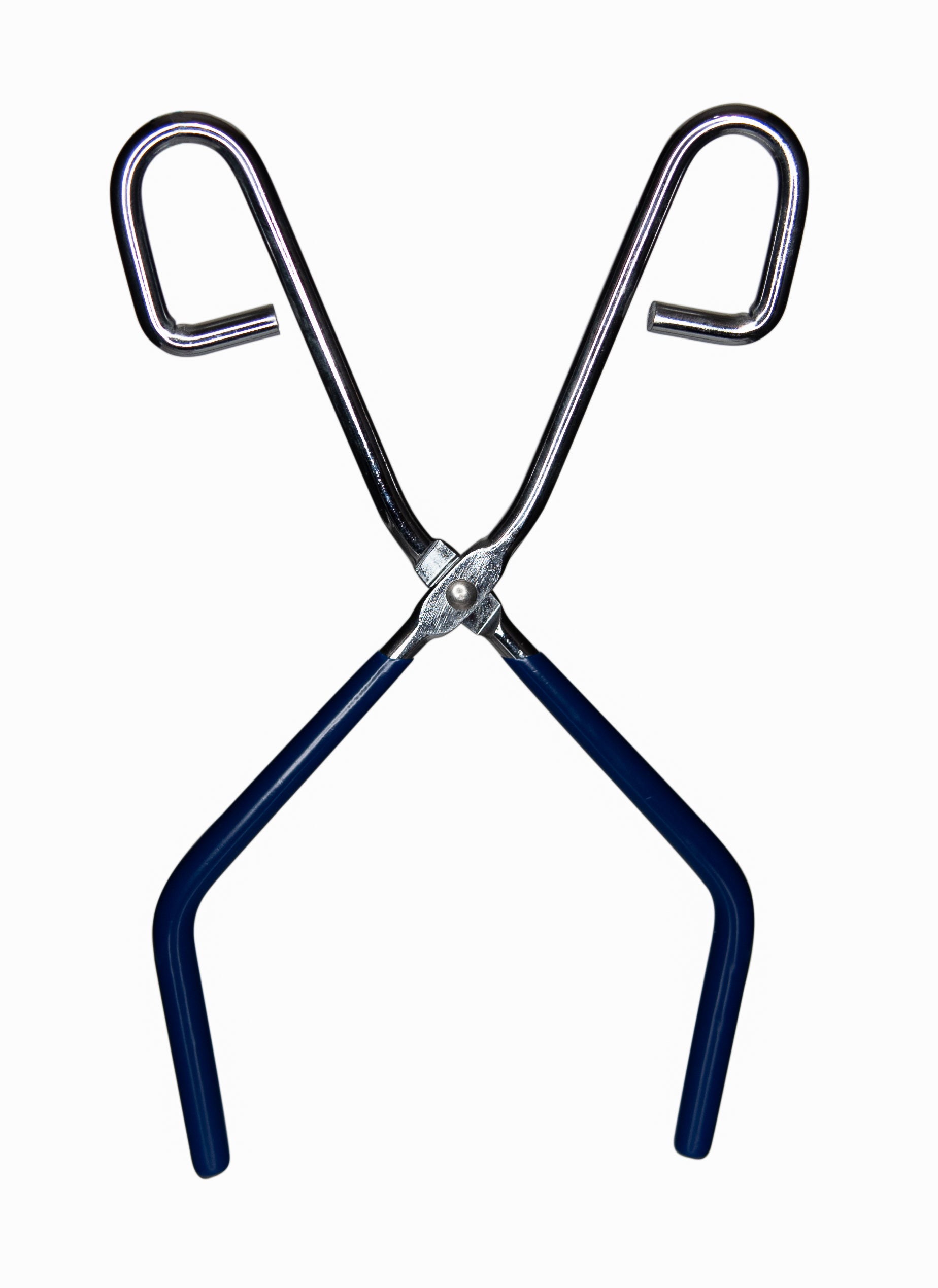 Tongs - Beaker Tongs with Plastisol Coated Jaws, Size 9.5 inches length x 1/4" Steel. For Beakers size 50ml - 2000ml.