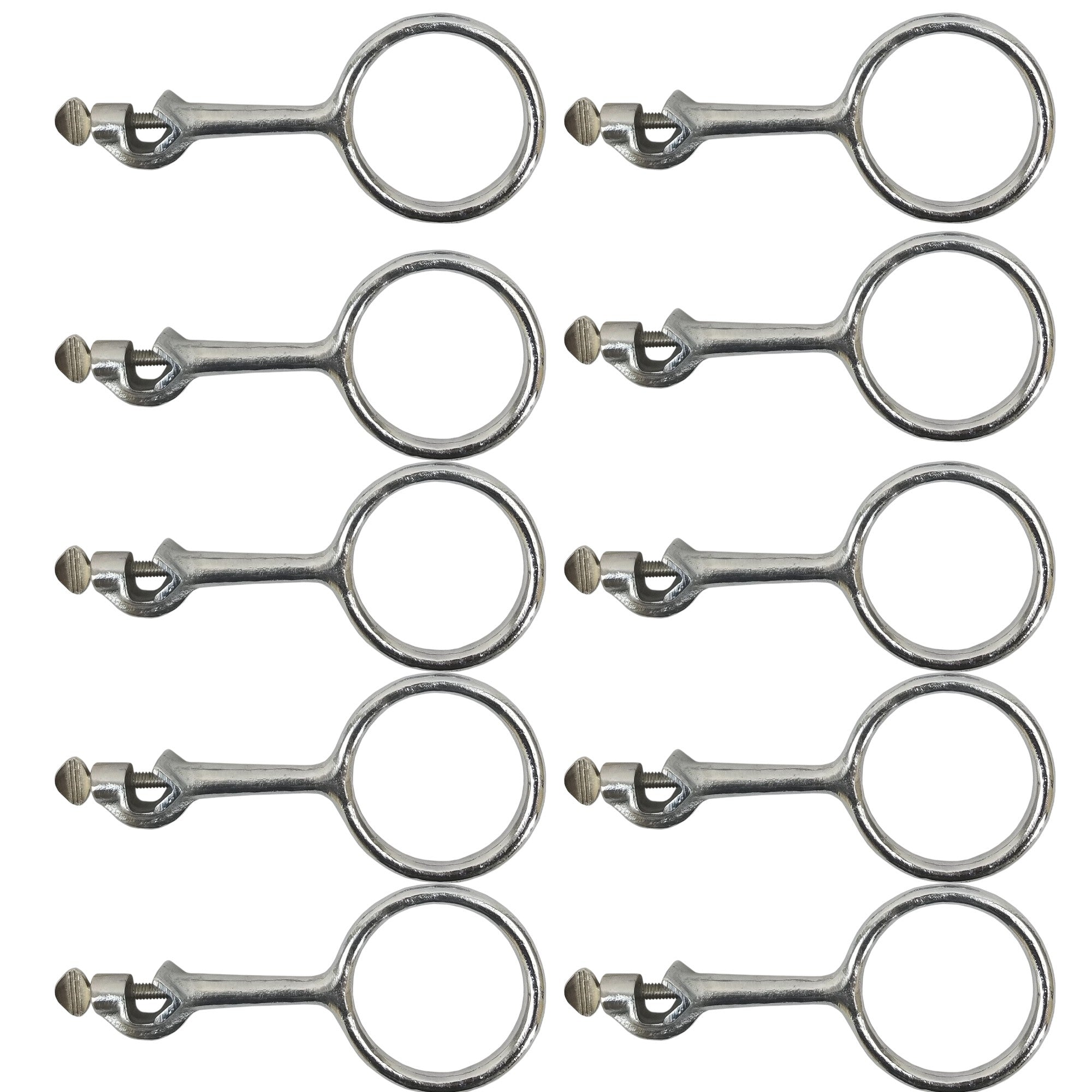 Support Ring Clamp 3” Outside Diameter - Ideal for Industrial Labs, Schools, and Homeschool Laboratories. Pack Size of 10 Clamps.