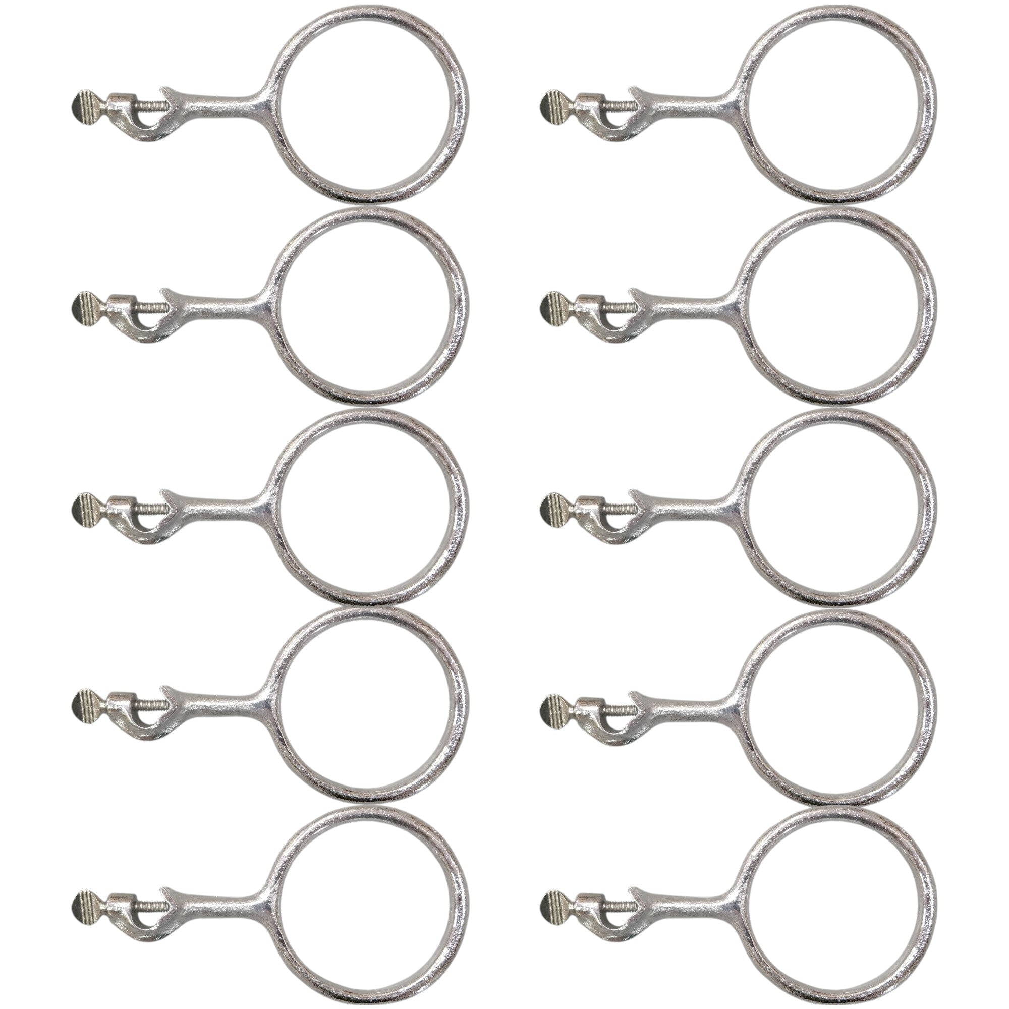 Support Ring Clamp 4” Outside Diameter - Ideal for Industrial Labs, Schools, and Homeschool Laboratories. Pack Size of 10 Clamps.