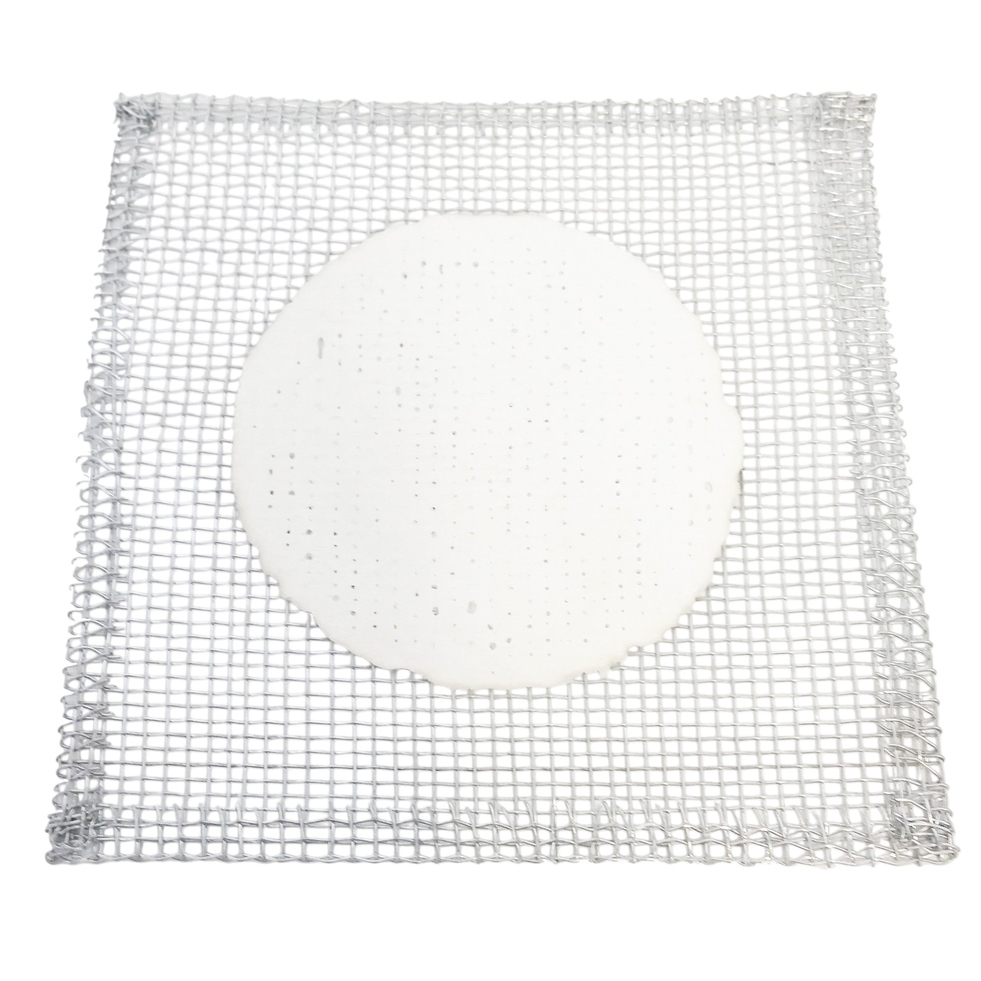 Wire Gauze Square with a Ceramic Center. Size 6 inches square. Pack of 10.