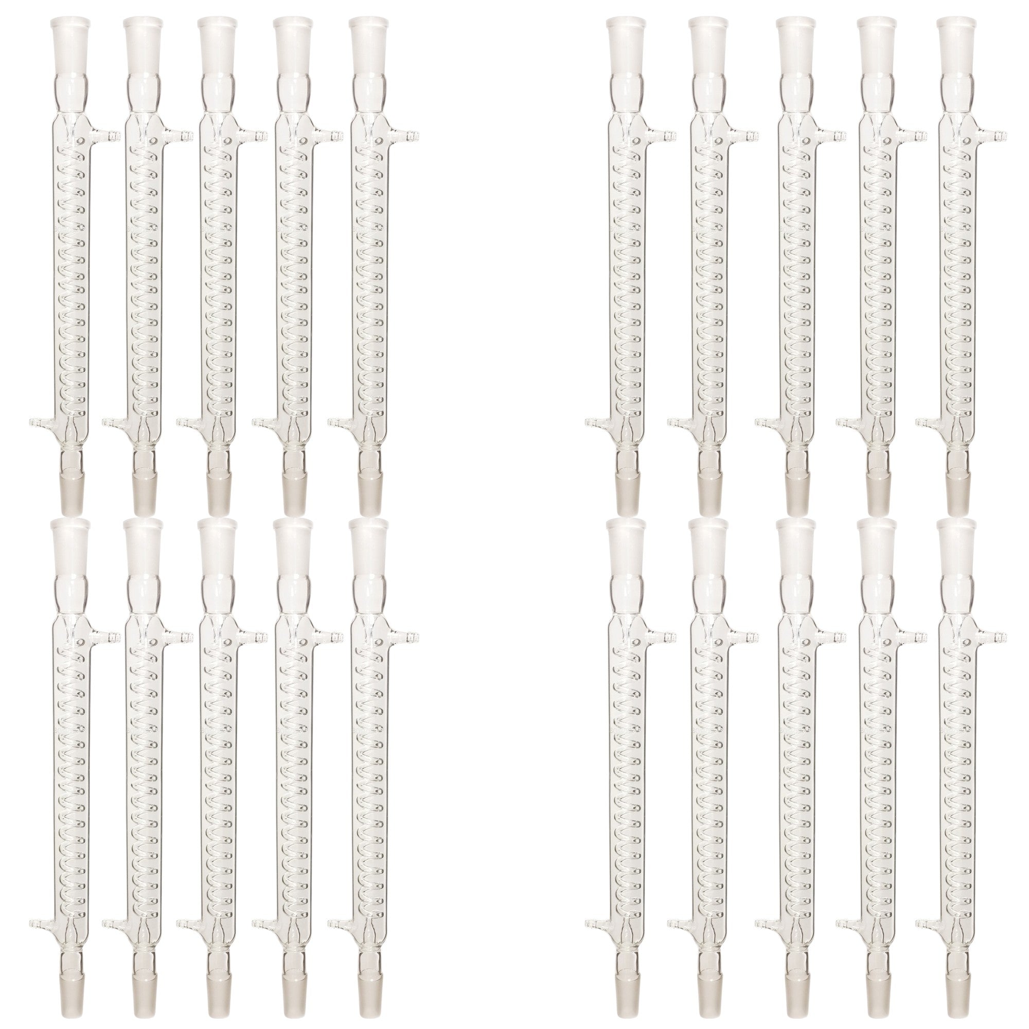 Graham Condenser, 24/40 Ground Glass Joints, 300mm Spiral Inner Tube, Case of 20